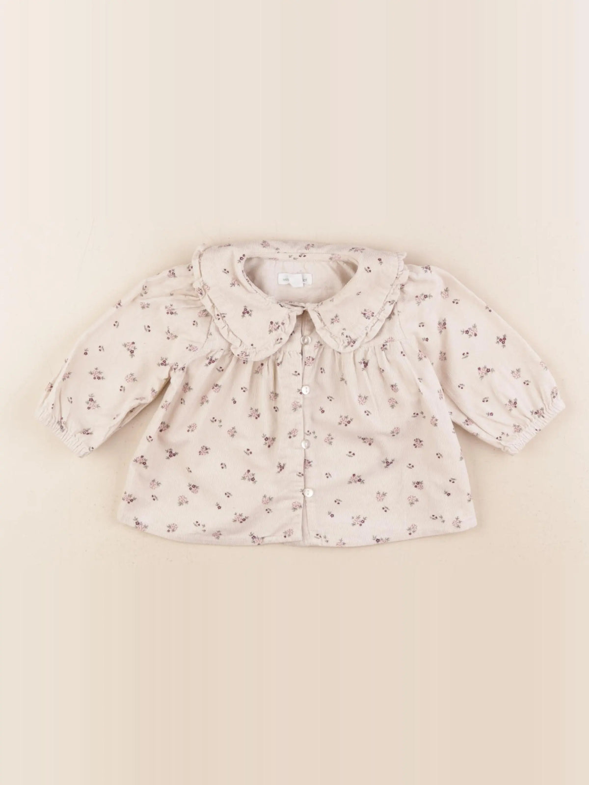 Vertbaudet - polo beige - 3 mois