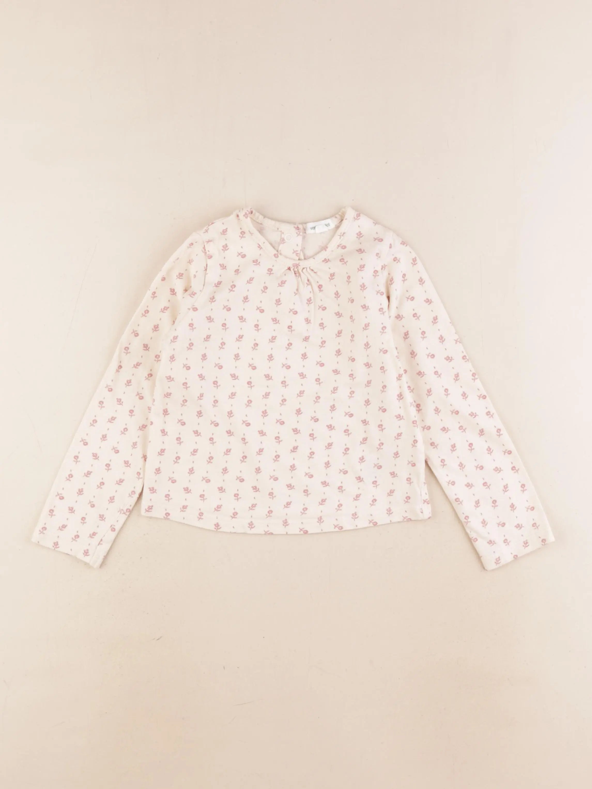 Vertbaudet - tee-shirt beige - 36 mois