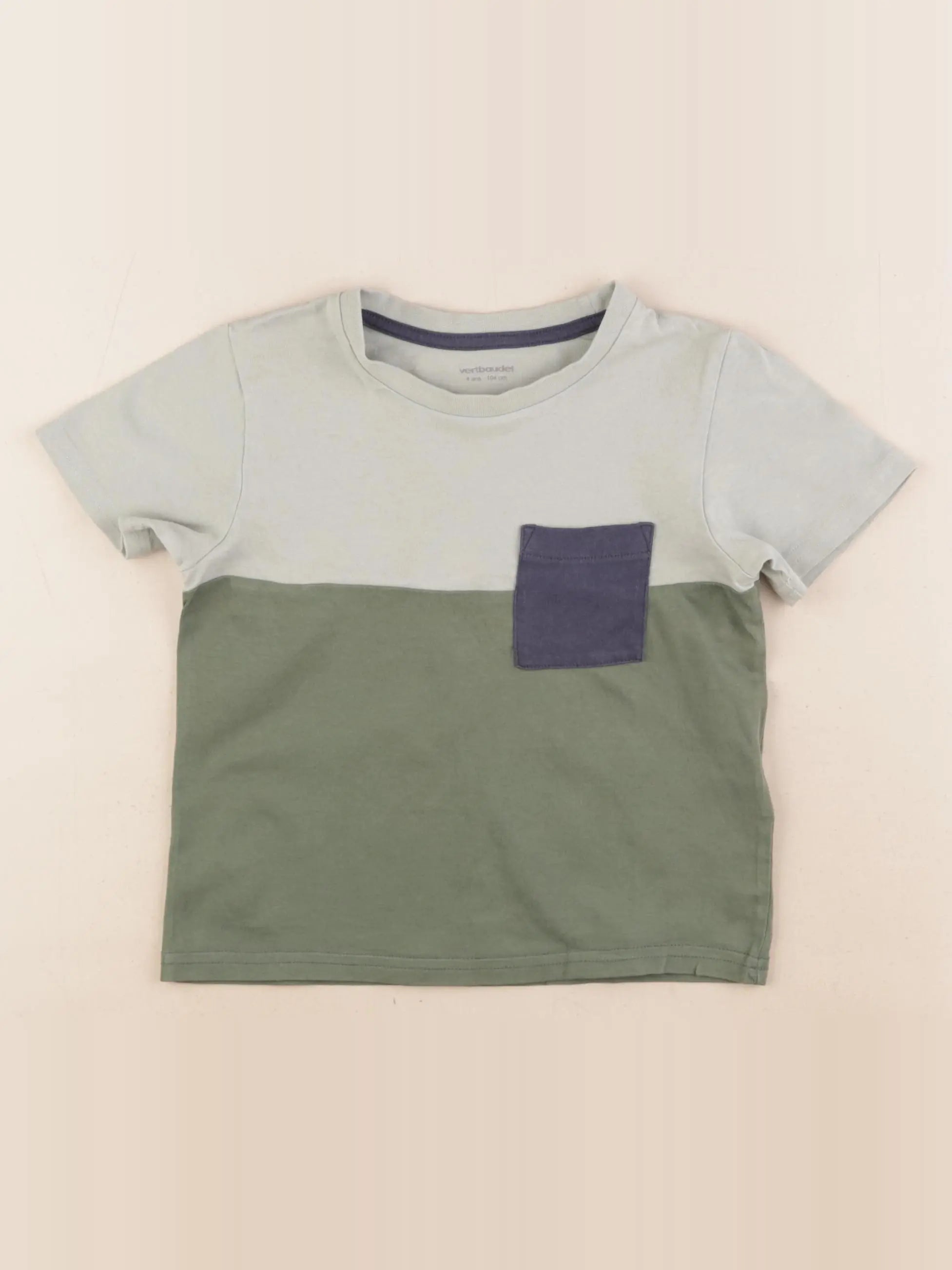 Vertbaudet - tee-shirt vert - 4 ans