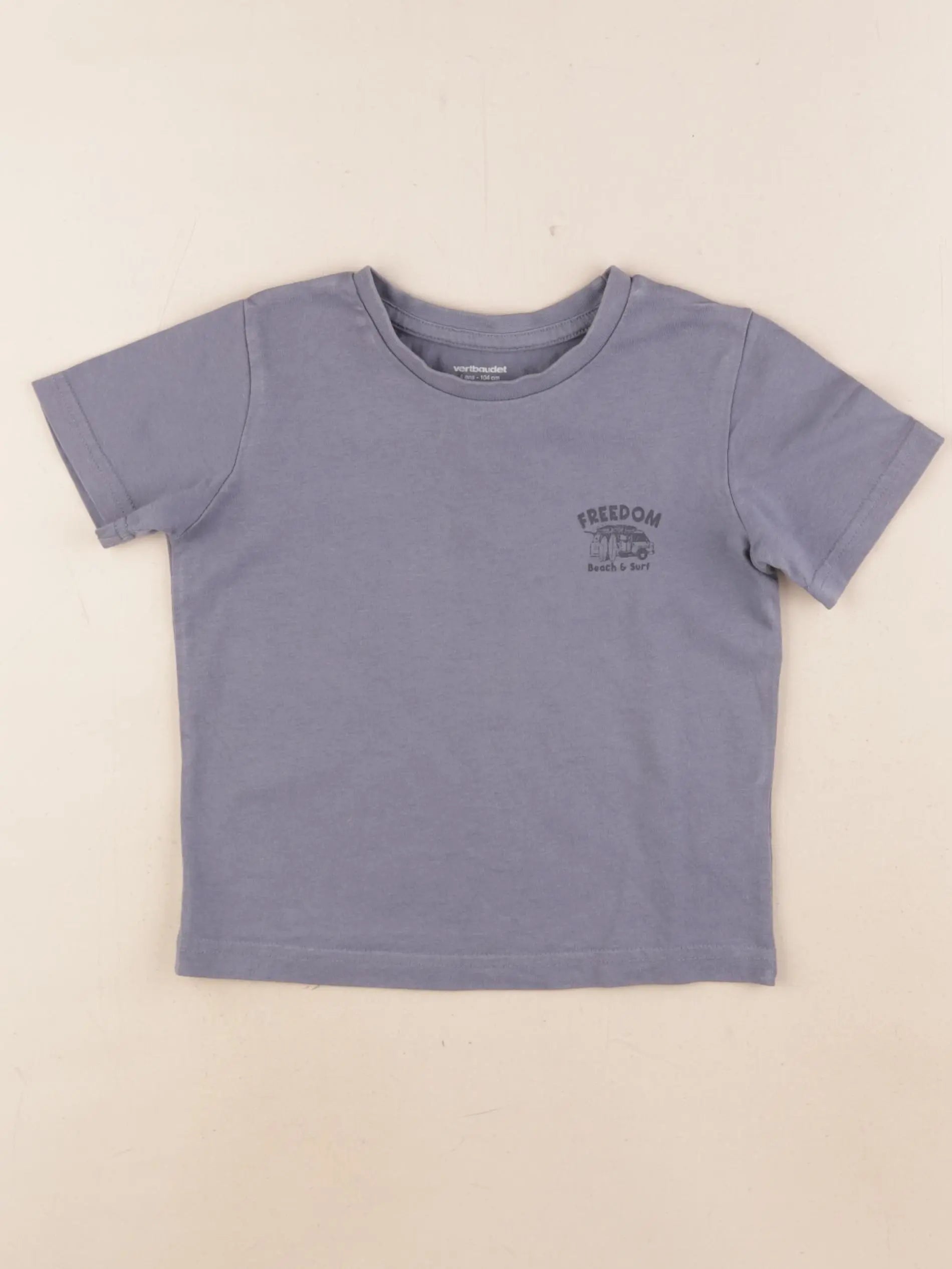 Vertbaudet - tee-shirt bleu - 4 ans