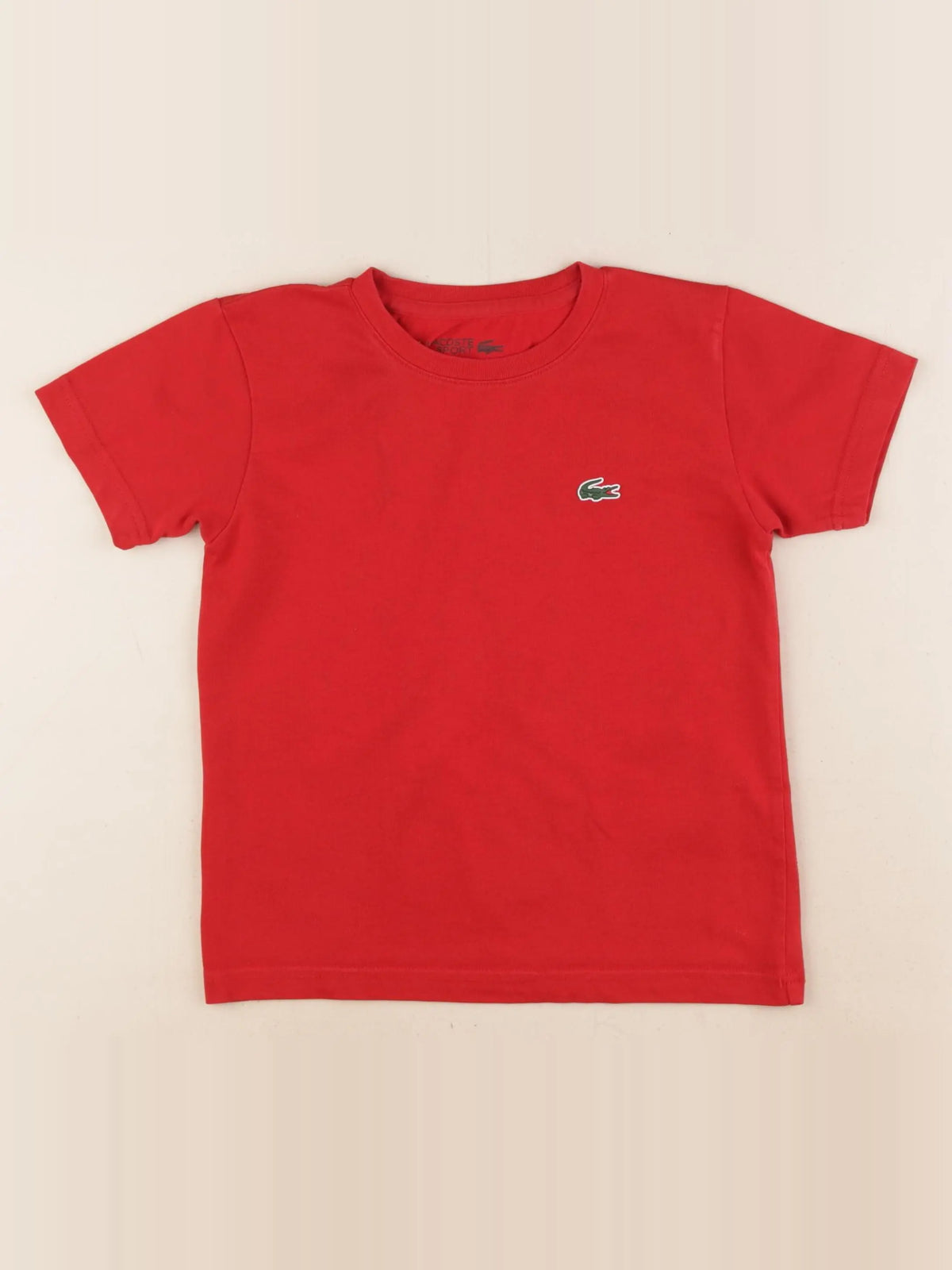 Lacoste - tee-shirt rouge - 6 ans