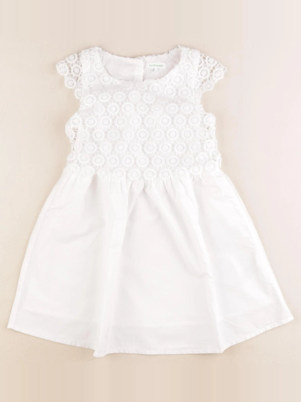 Vertbaudet - robe blanc - 4 ans