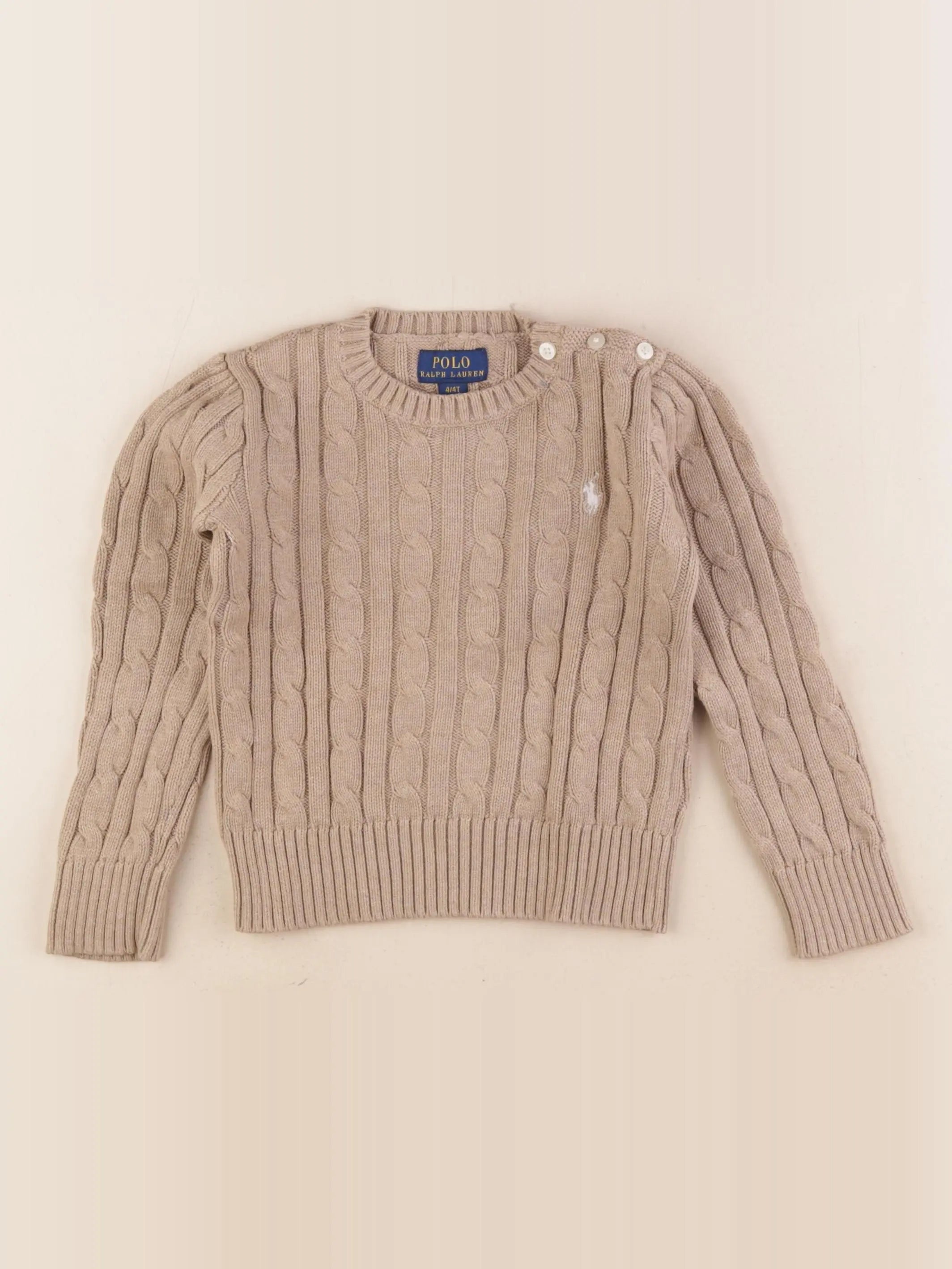 Ralph Lauren - pull marron - 4 ans
