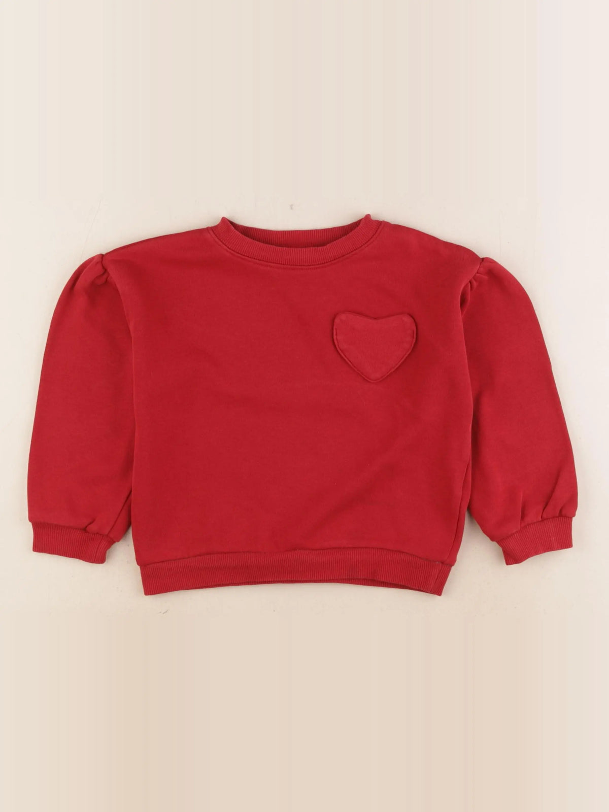 H&M - sweat rouge - 2/4 ans