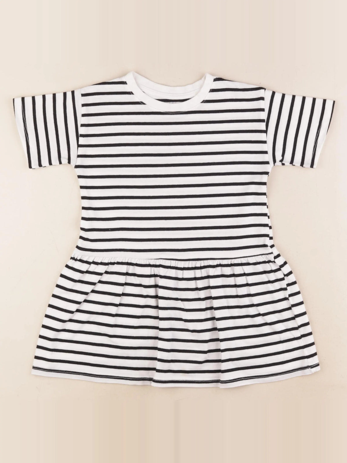 H&M - robe blanc, bleu - 2/4 ans