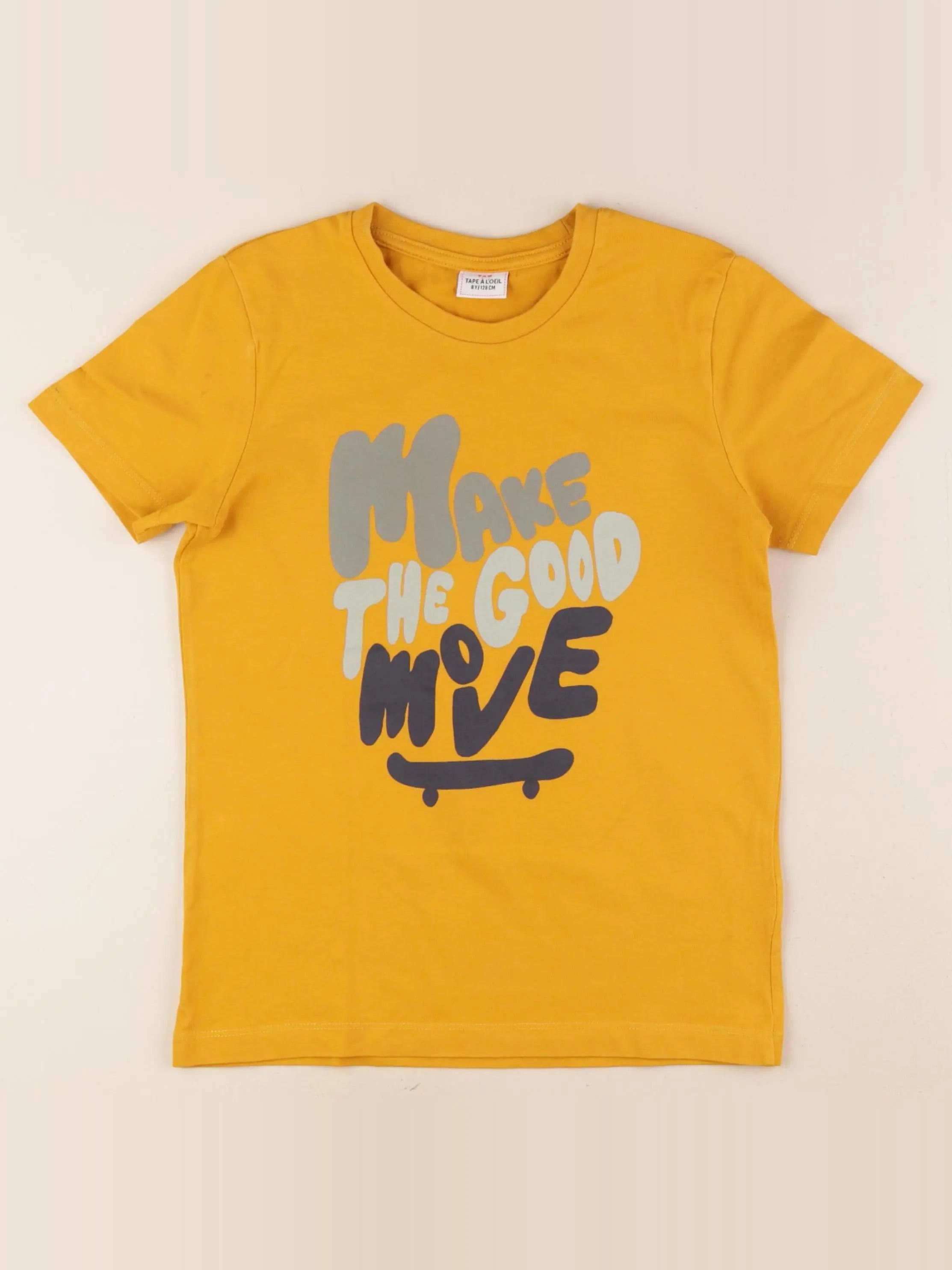 Tape à l'oeil - tee-shirt jaune - 8 ans