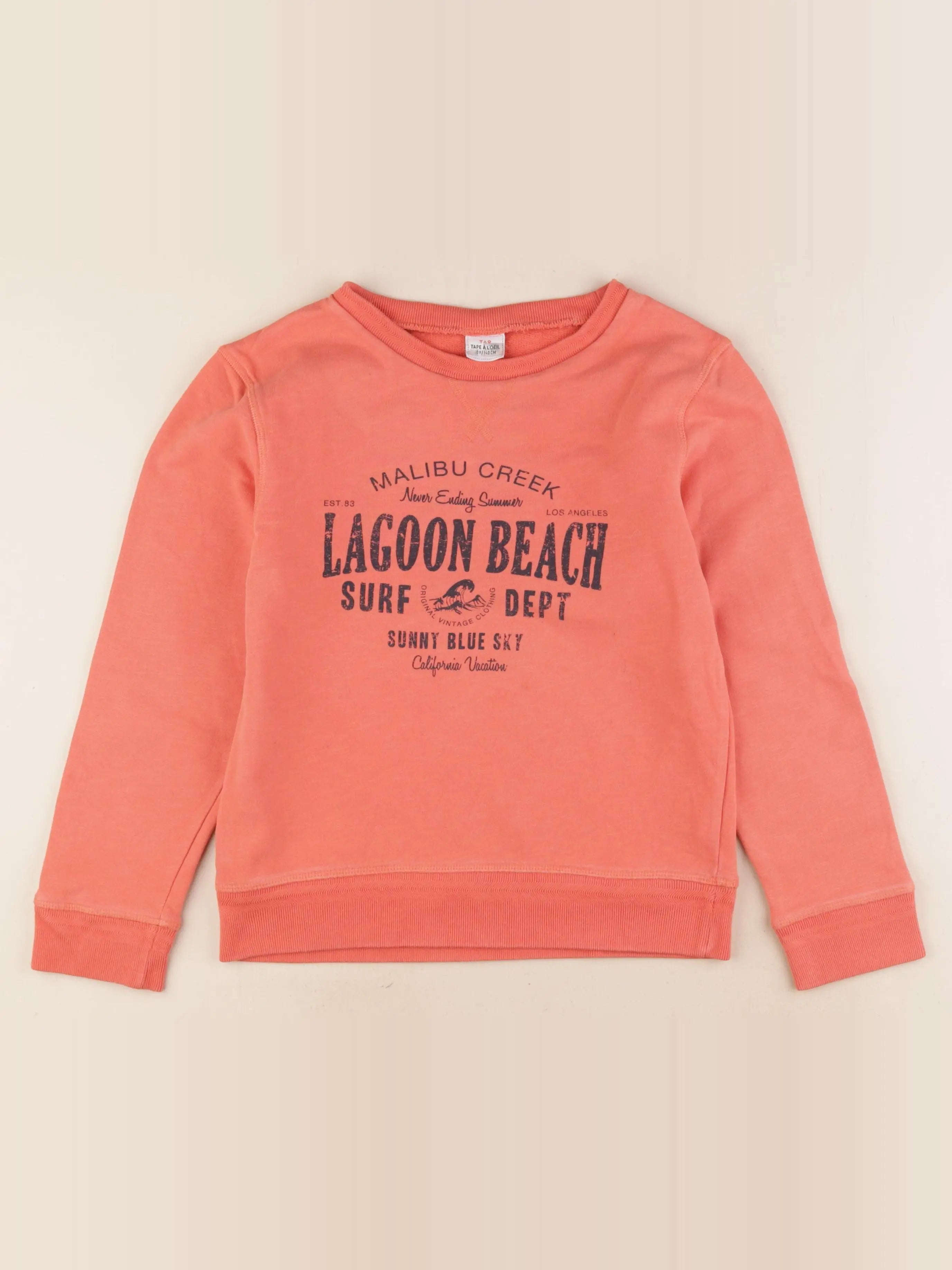 Tape à l'oeil - sweat rouge - 10 ans