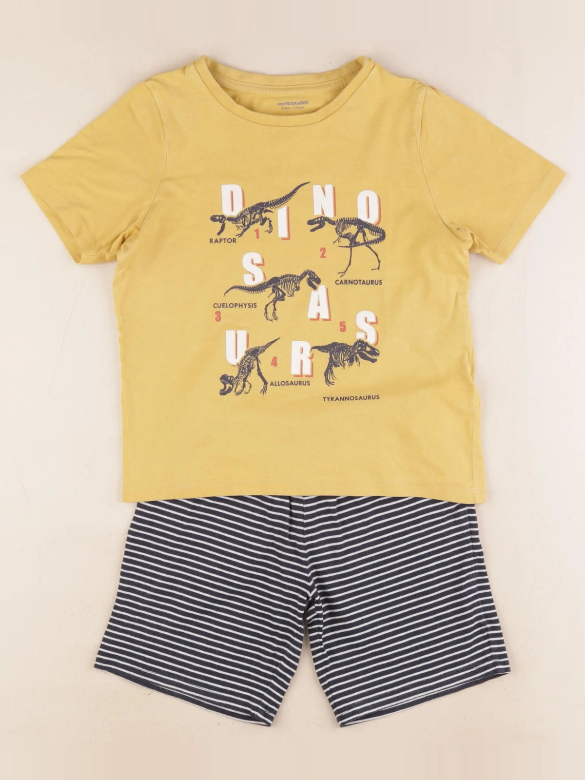 Vertbaudet - pyjama coton bleu, jaune - 6 ans