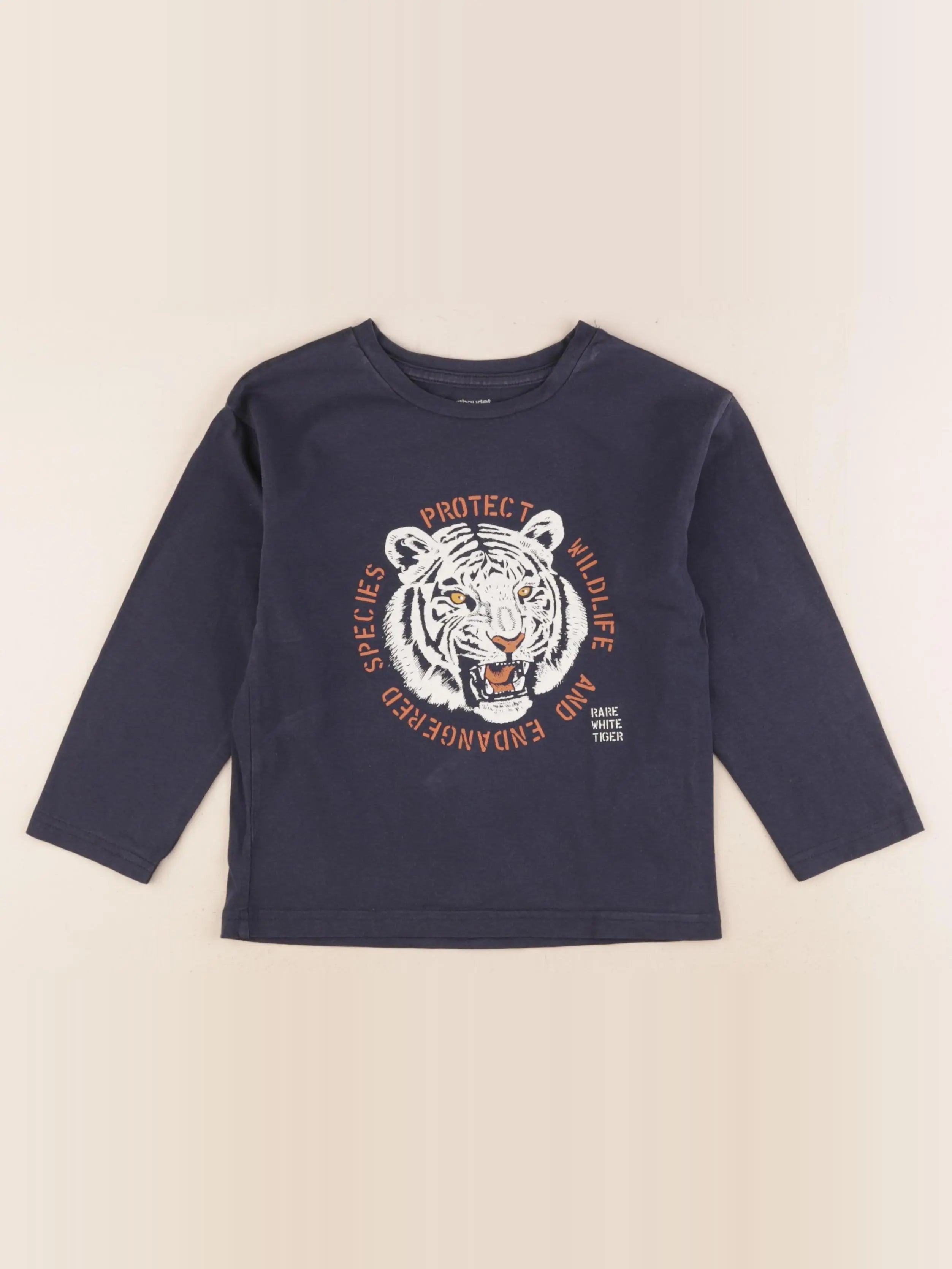 Vertbaudet - tee-shirt bleu - 6 ans