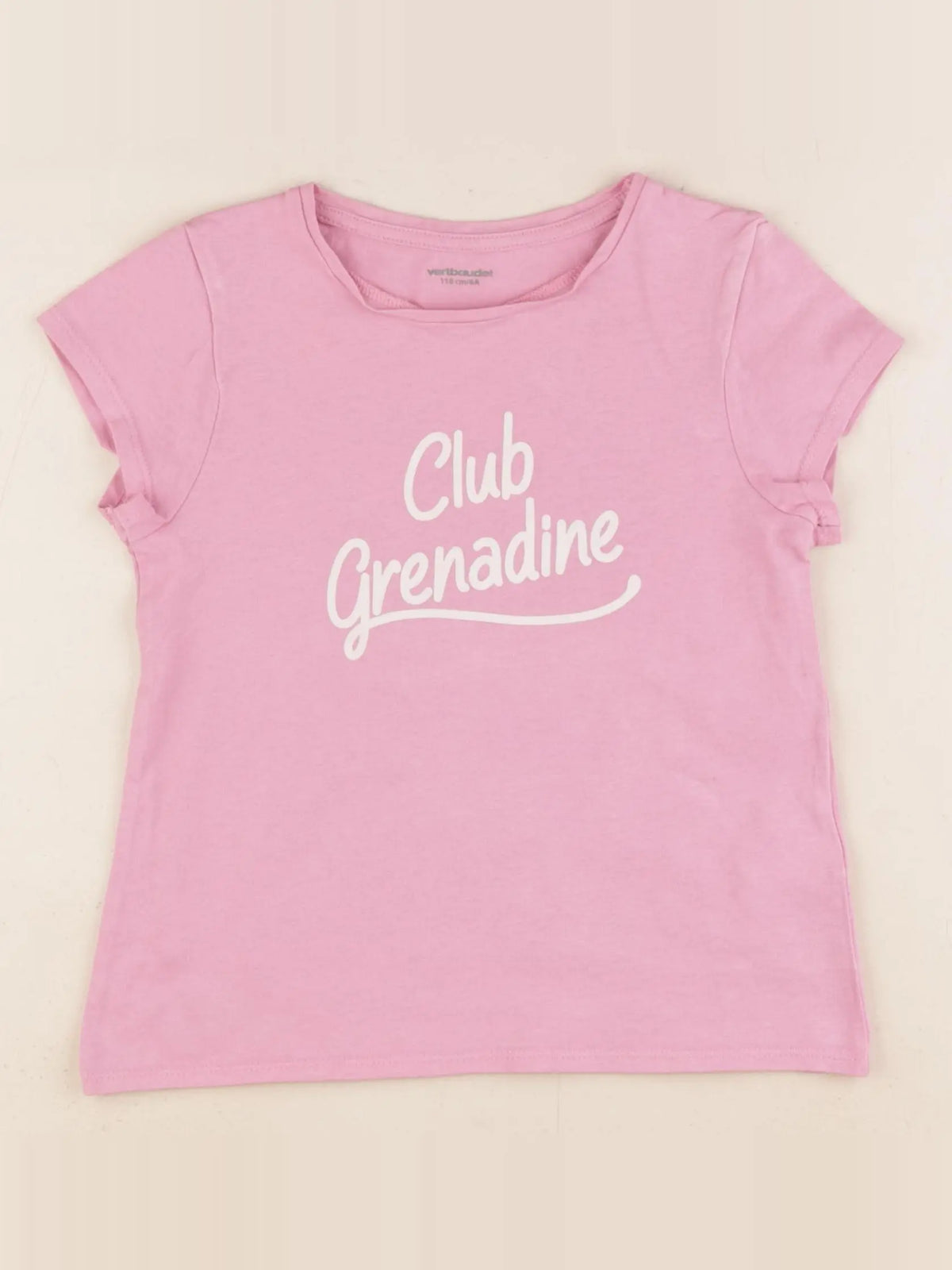 Vertbaudet - tee-shirt rose - 6 ans