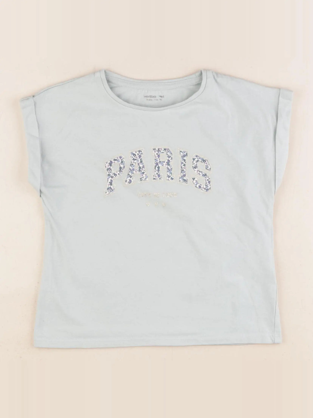 Vertbaudet - tee-shirt vert, or - 5 ans