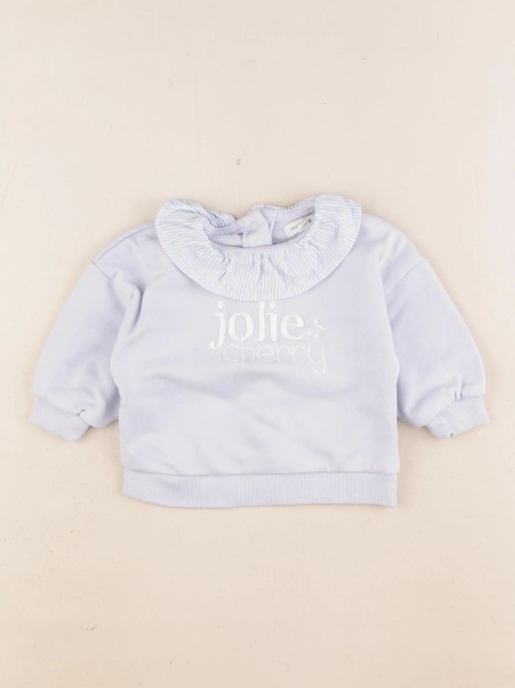 Vertbaudet - sweat bleu - 3 mois
