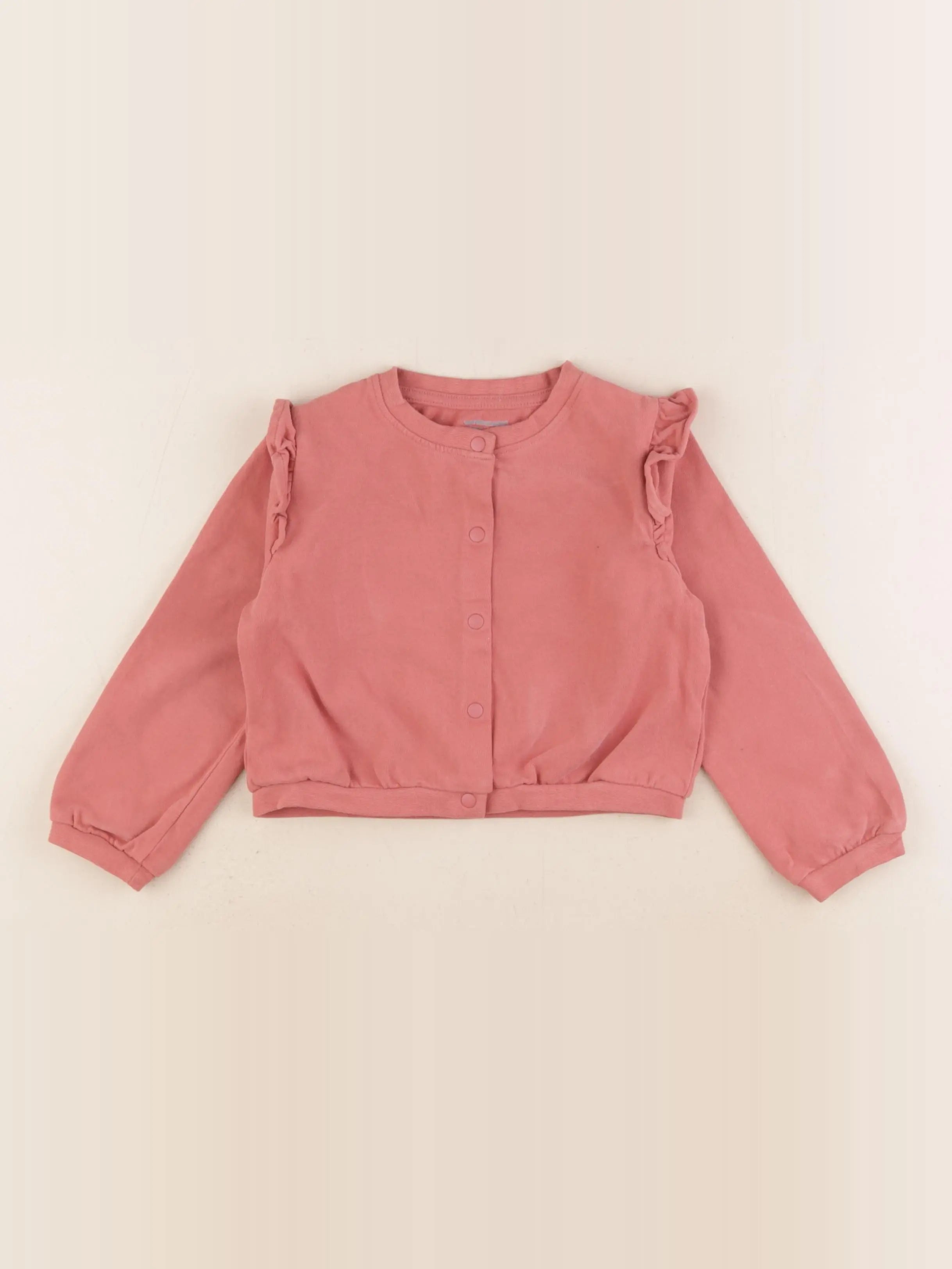 Vertbaudet - sweat rouge - 4 ans