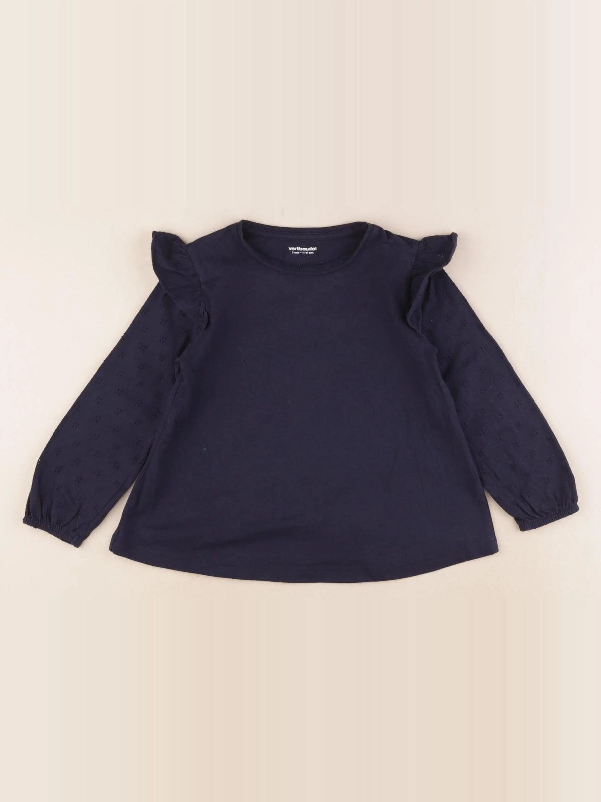 Vertbaudet - tee-shirt bleu - 5 ans