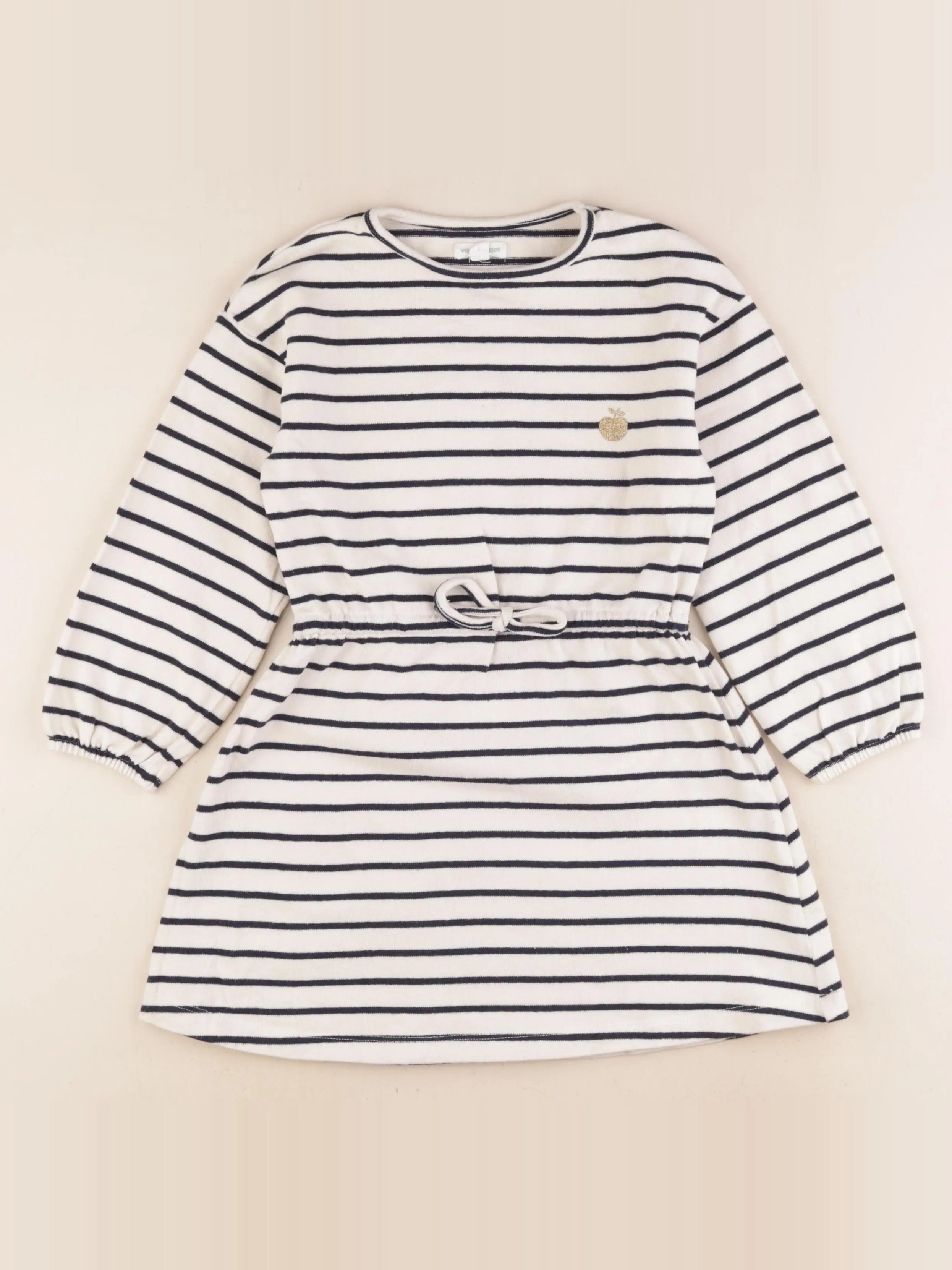 Vertbaudet - robe blanc, bleu - 6 ans
