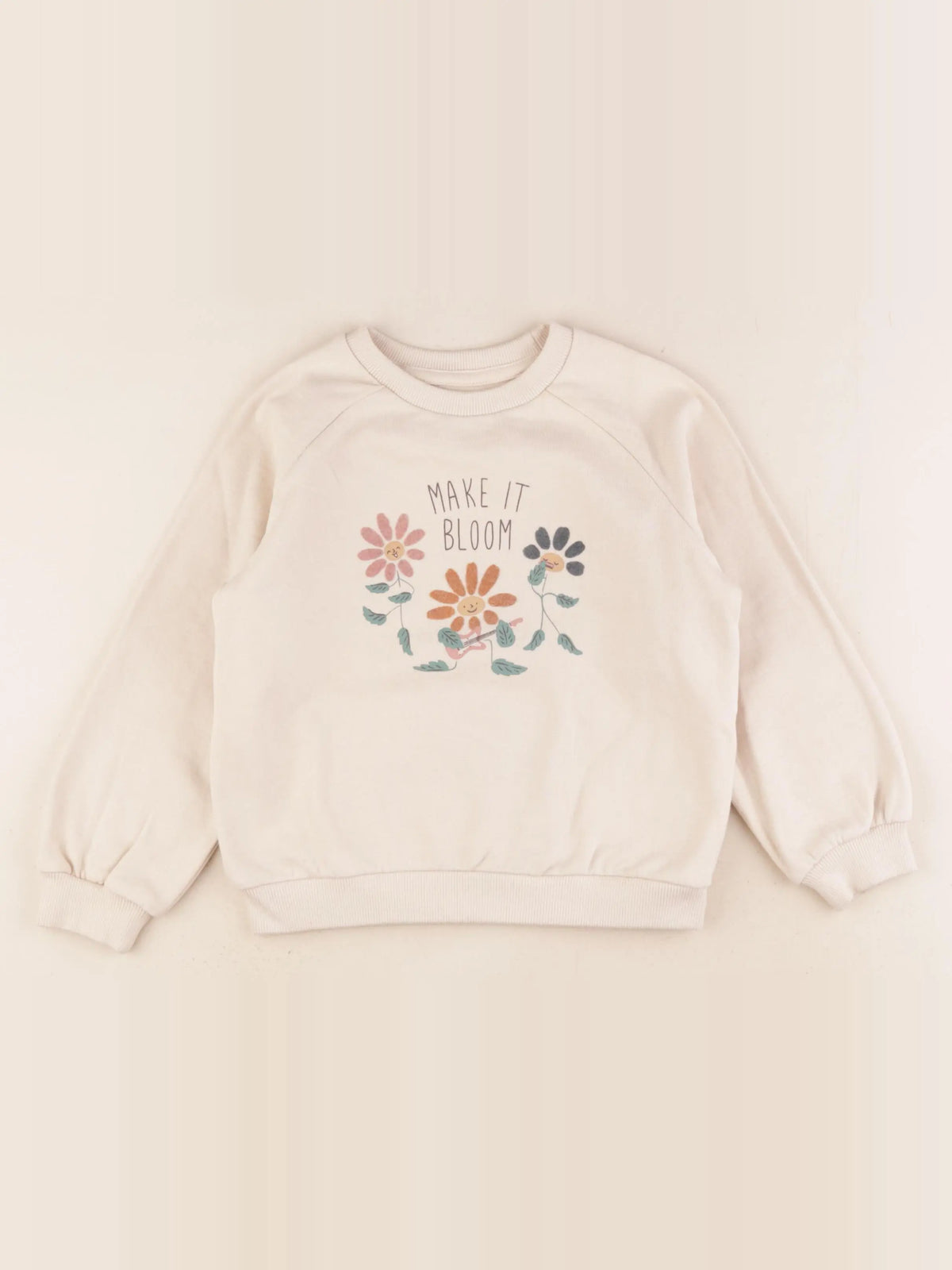 Vertbaudet - sweat beige - 5 ans