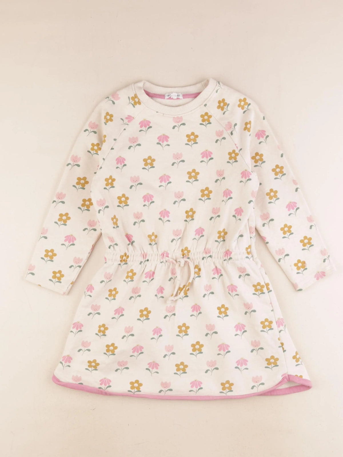 Vertbaudet - robe beige - 6 ans