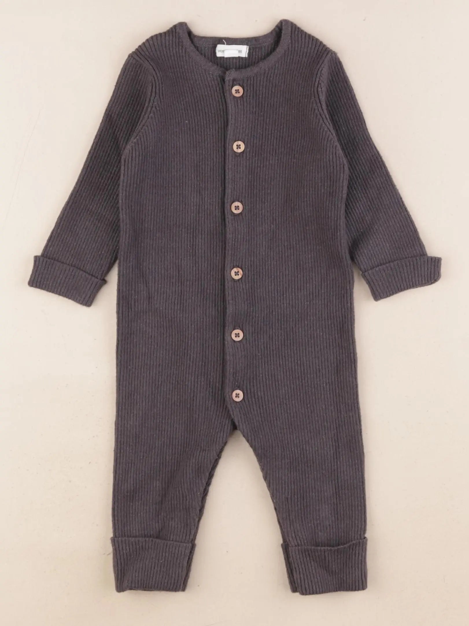 Vertbaudet - combinaison gris - 6 mois