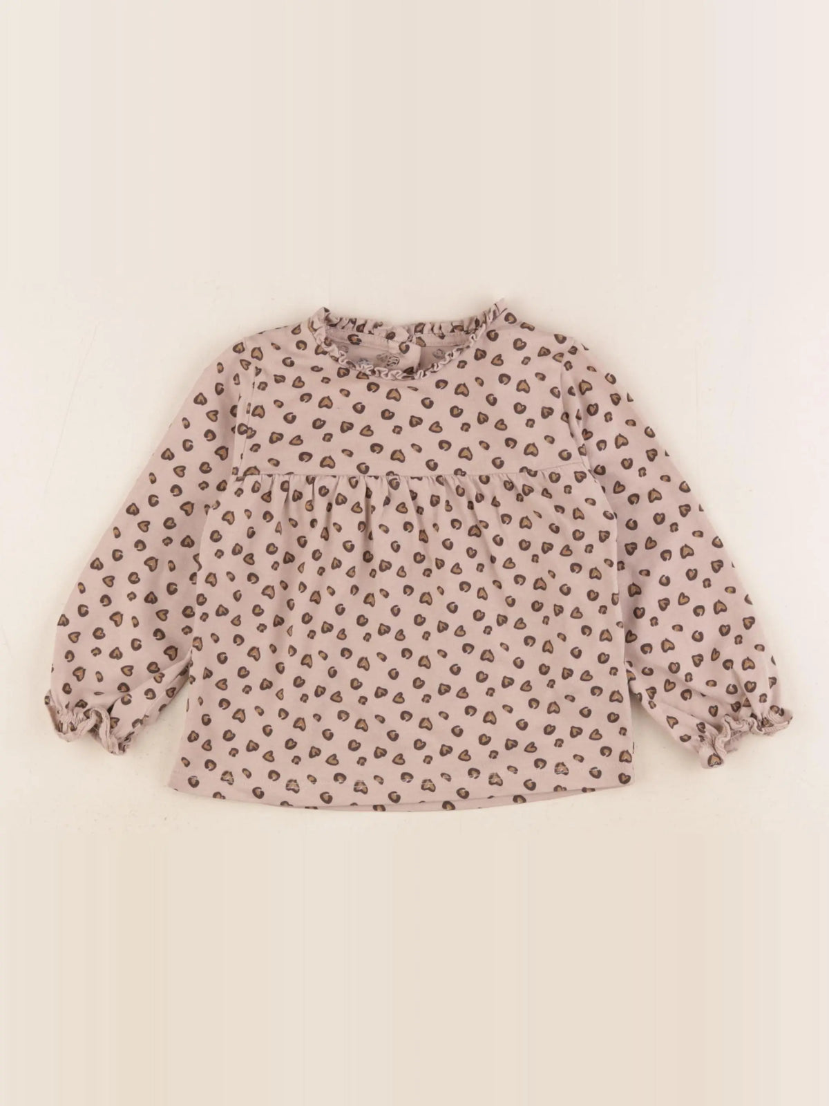 Vertbaudet - tee-shirt marron - 18 mois