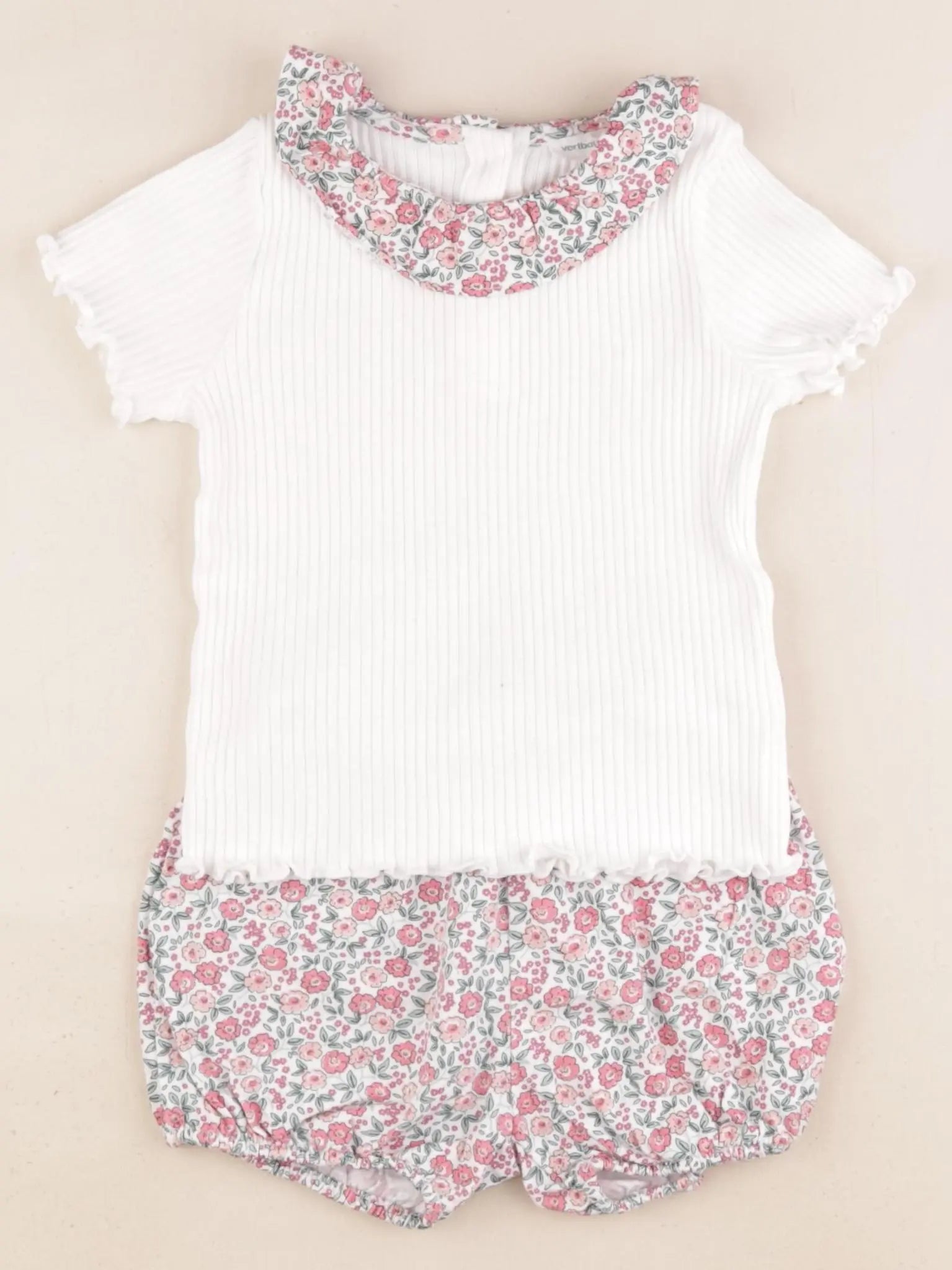 Vertbaudet - ensemble blanc - 2 ans