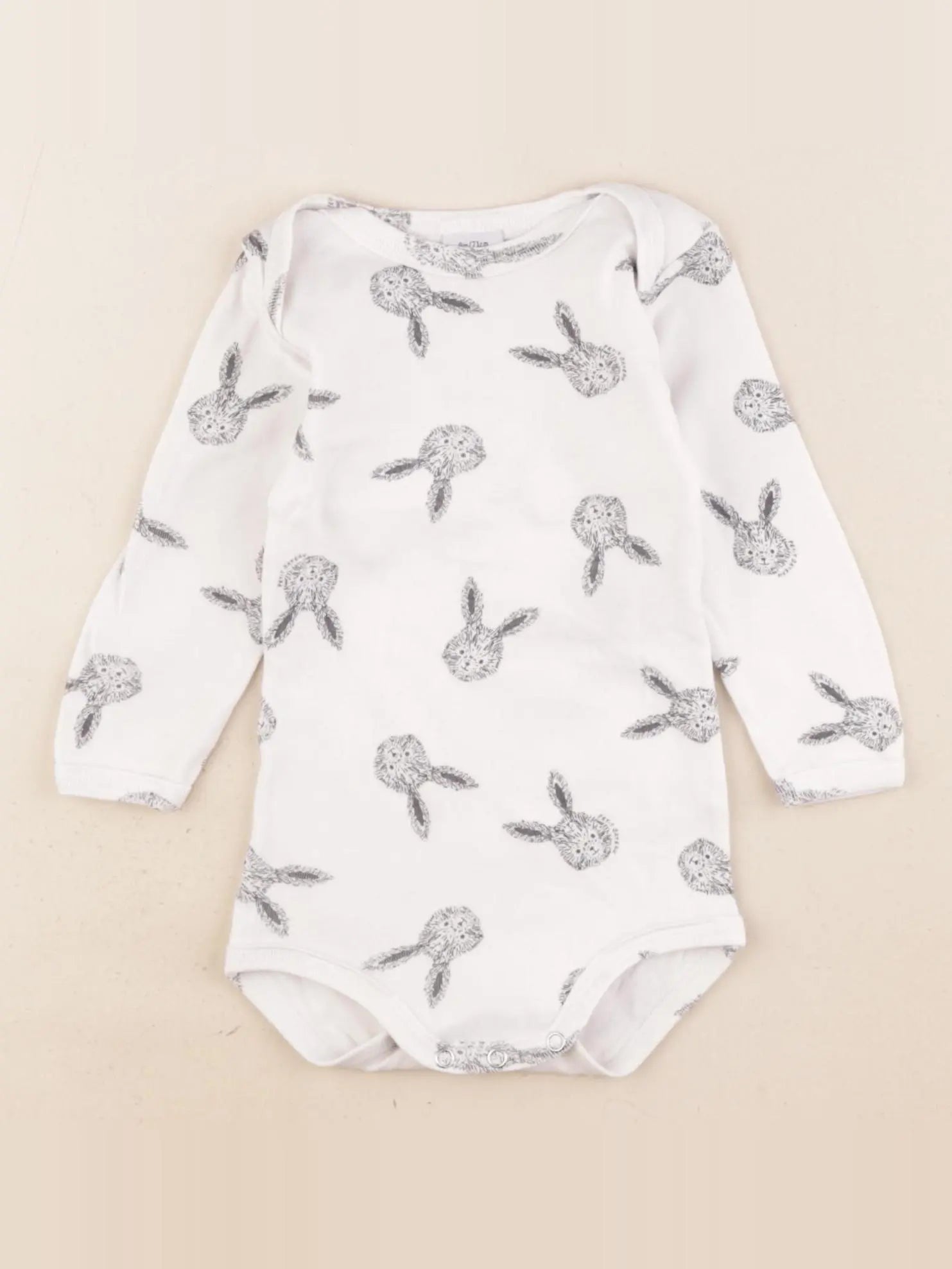 Petit Bateau - body blanc - 9 mois