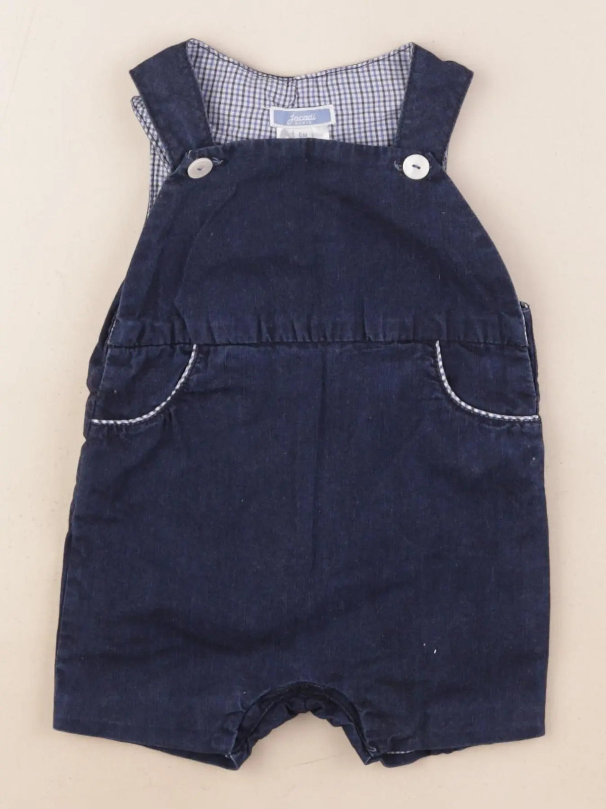 Jacadi - salopette bleu - 6 mois