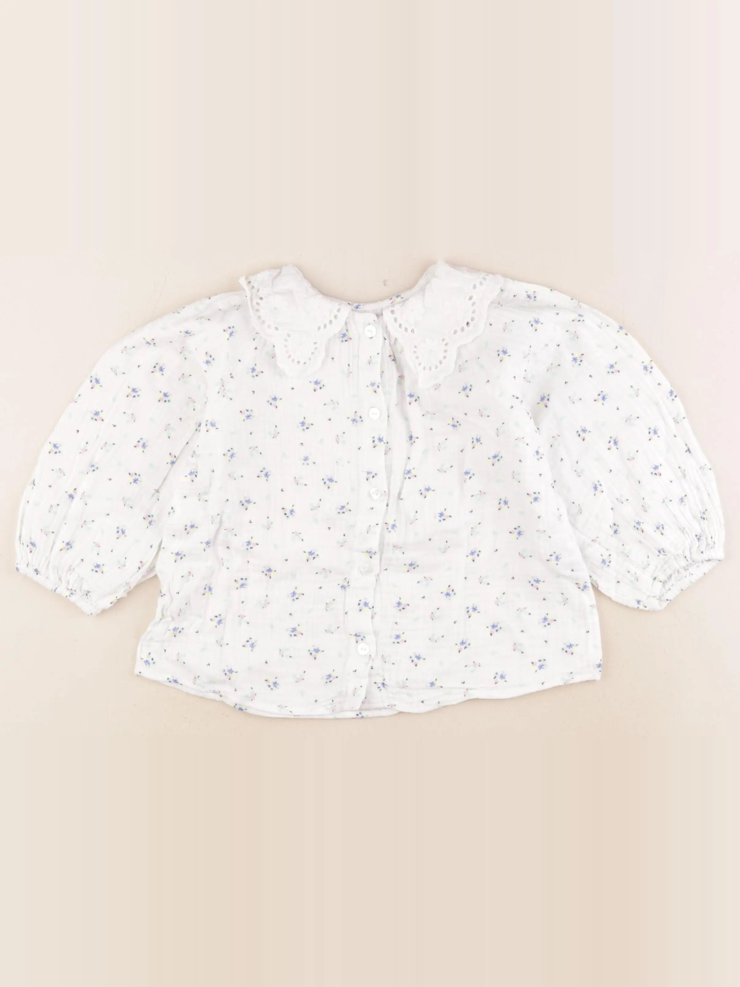 Zara - blouse blanc - 3/4 ans