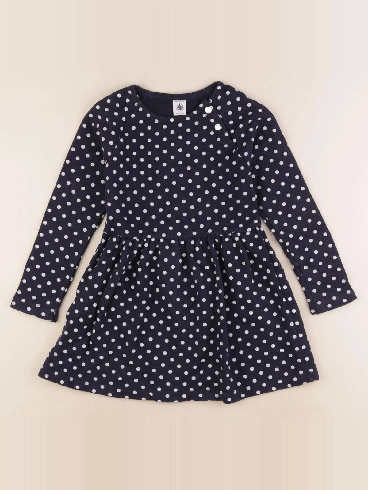 Petit Bateau - robe bleu - 6 ans