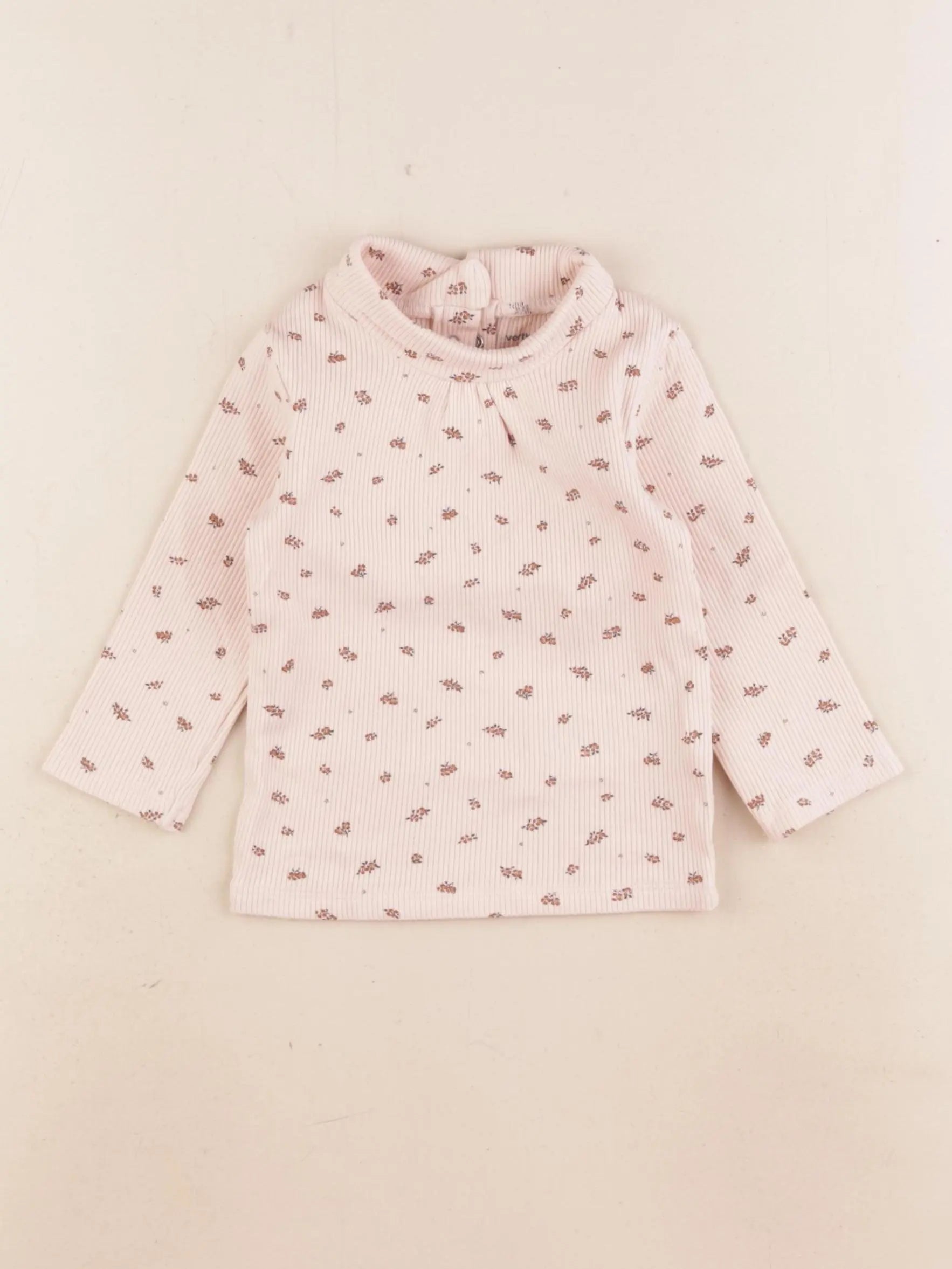 Vertbaudet - sous-pull rose - 12 mois