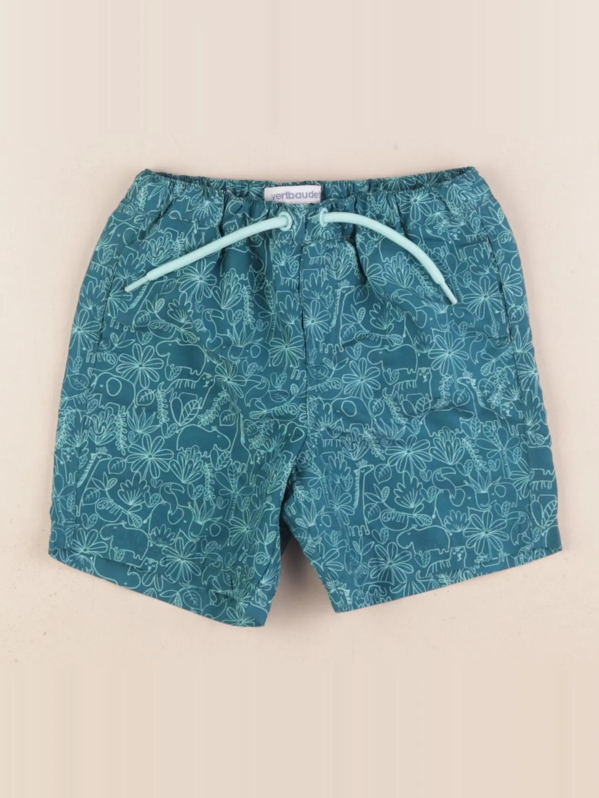 Vertbaudet - maillot de bain vert - 2 ans