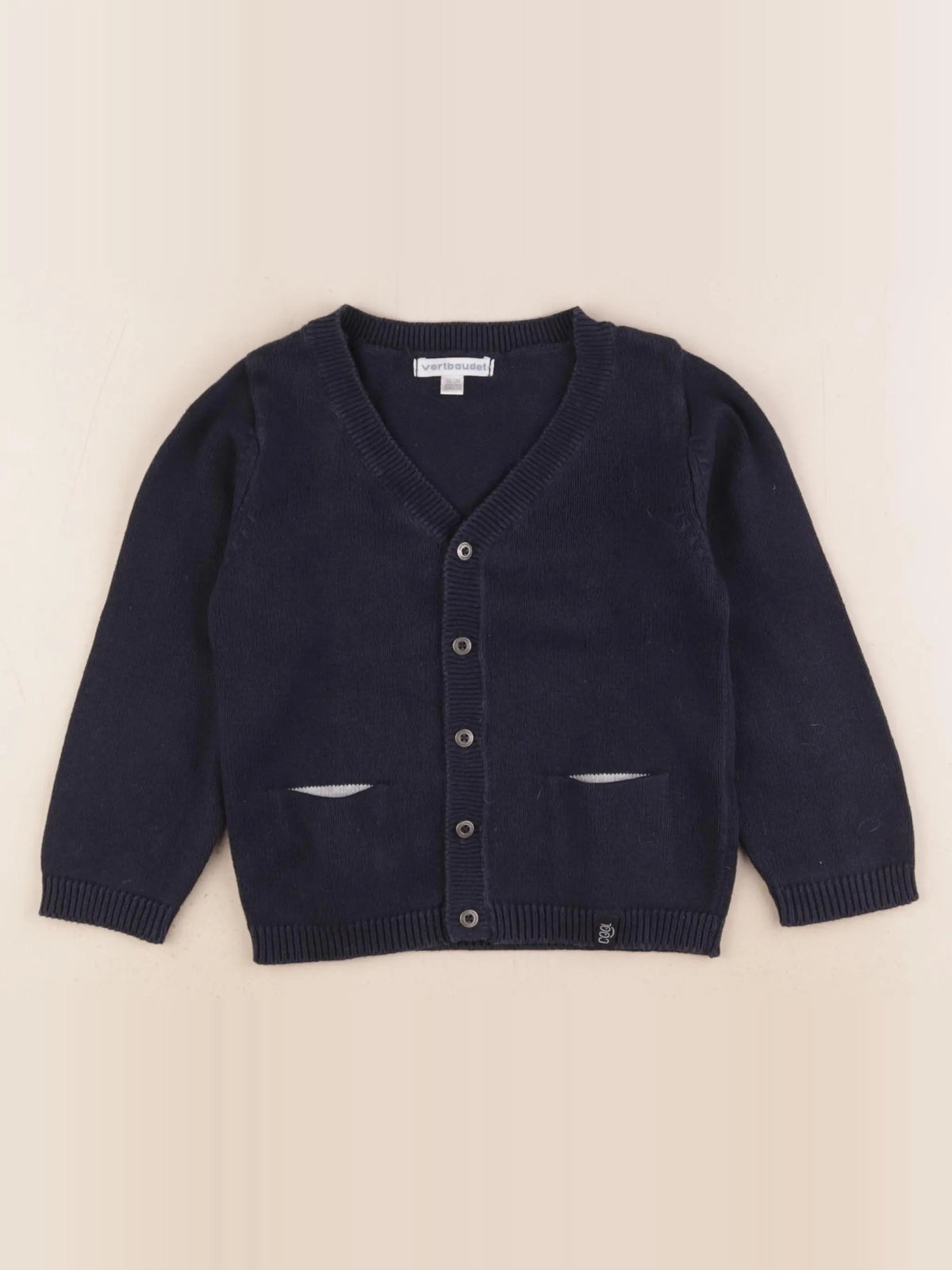 Vertbaudet - gilet bleu - 24 mois