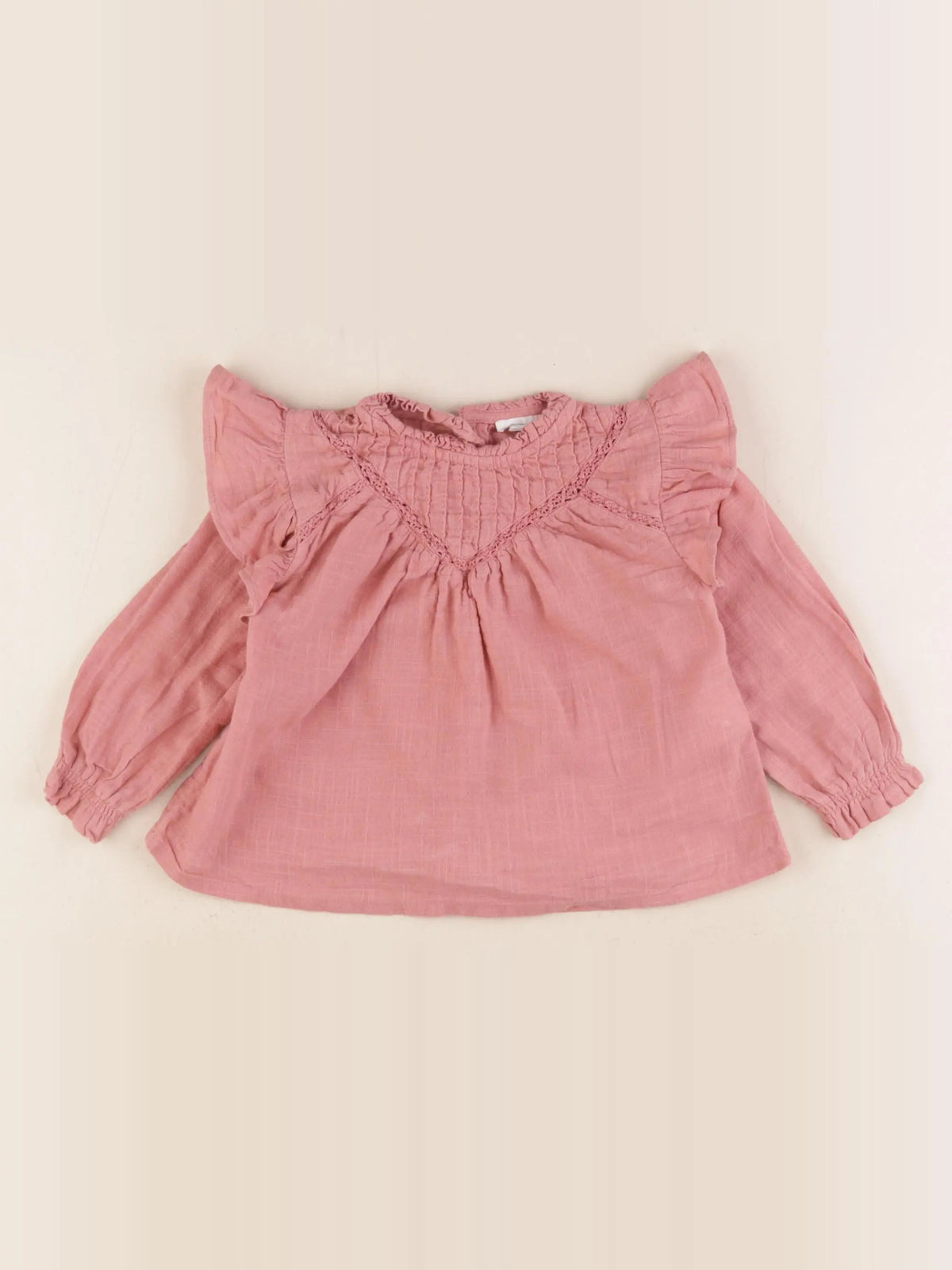 Vertbaudet - blouse rose - 18 mois