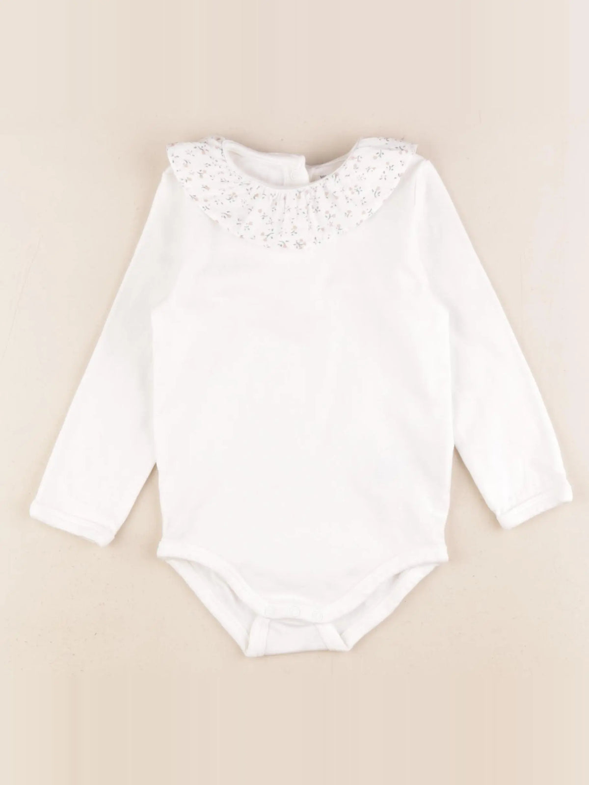 Vertbaudet - body à col blanc - 2 ans
