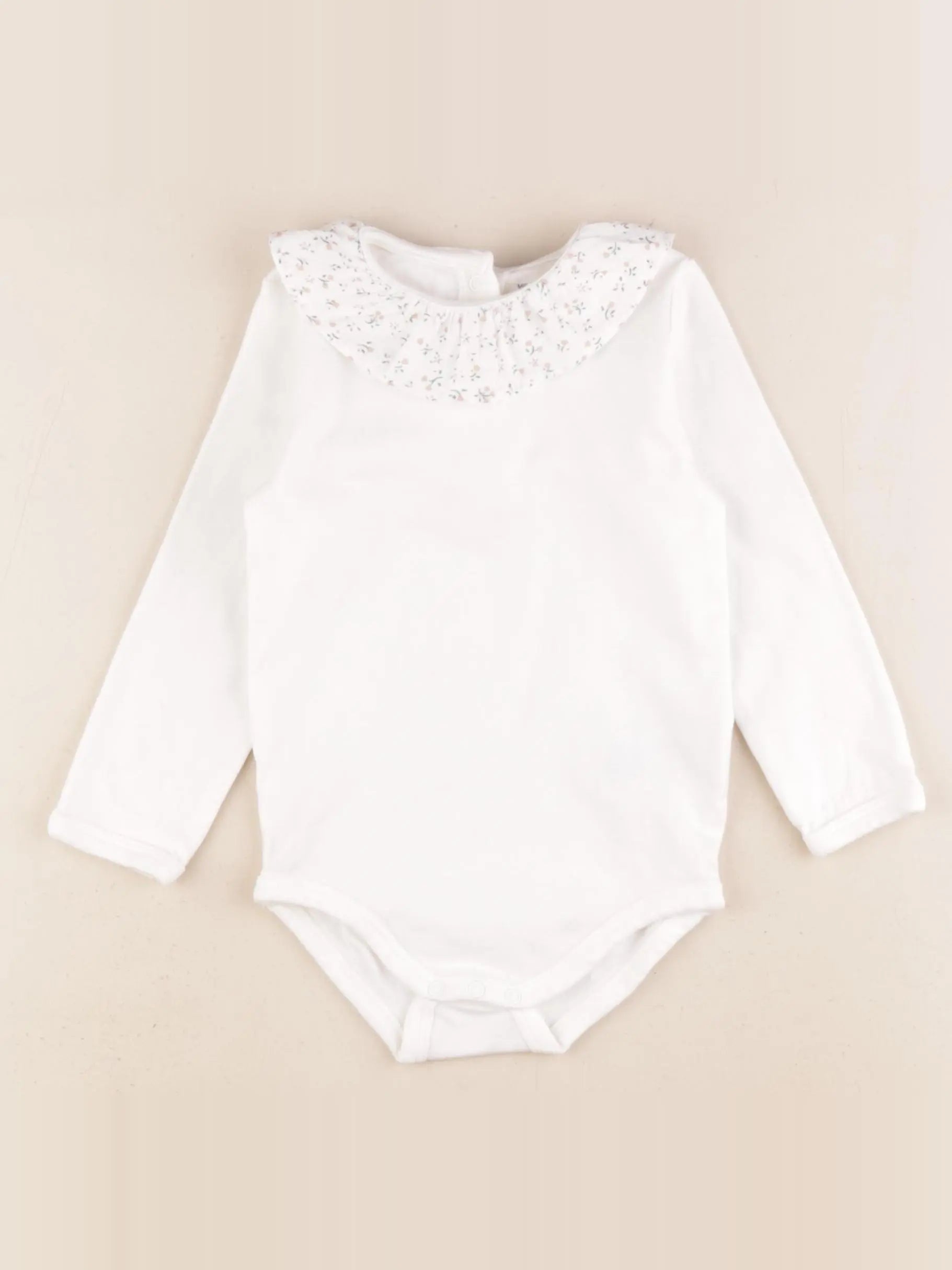 Vertbaudet - body à col blanc - 2 ans