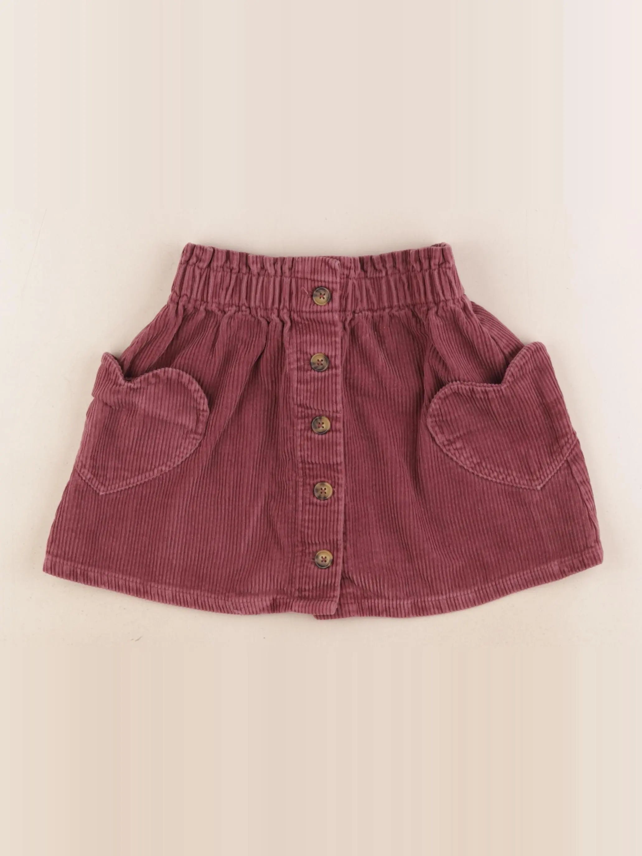 Vertbaudet - jupe rouge - 6 ans