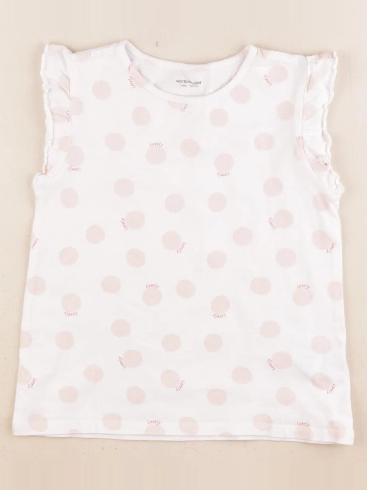 Vertbaudet - tee-shirt blanc - 7 ans