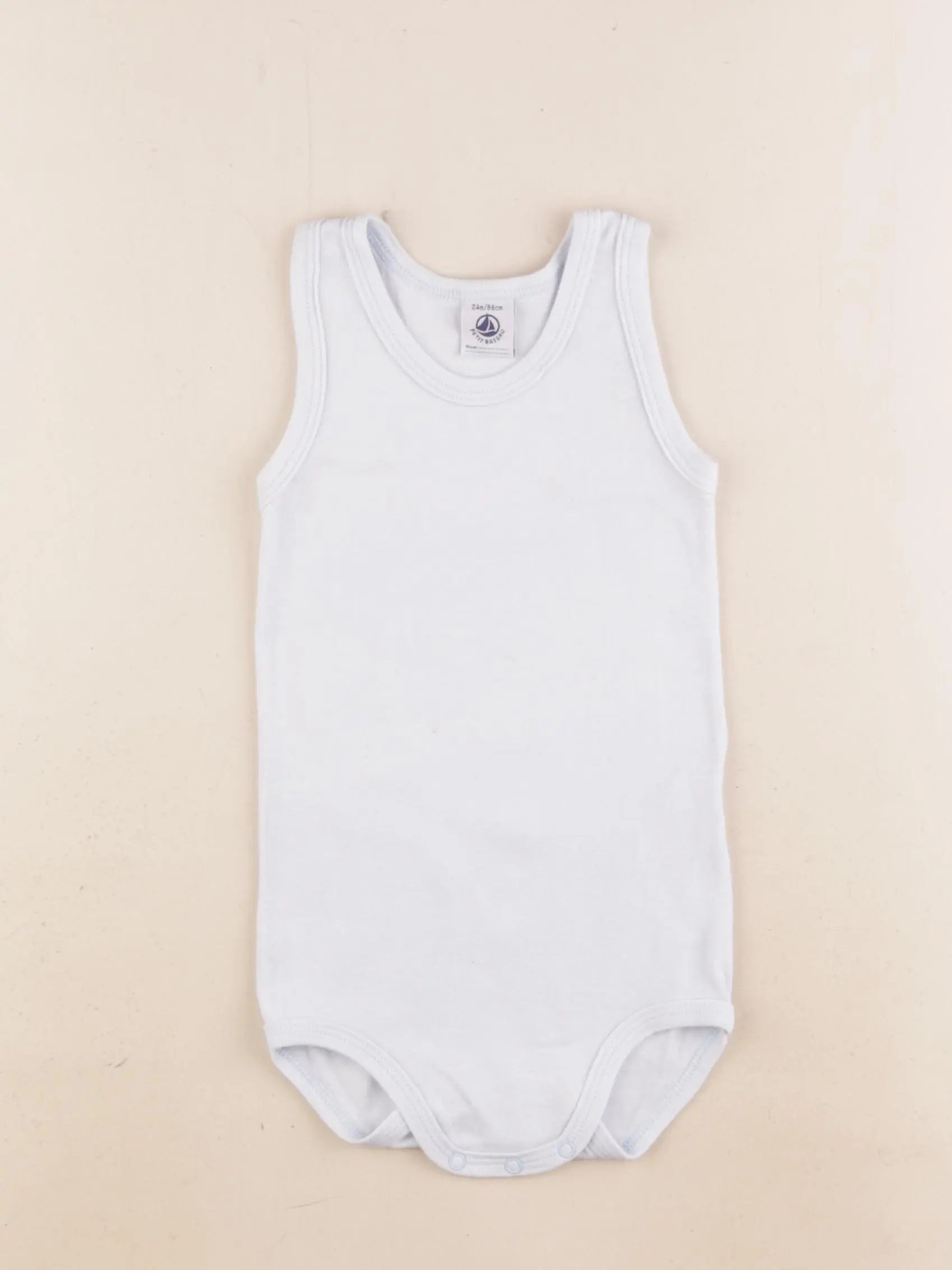 Petit Bateau - body bleu - 24 mois