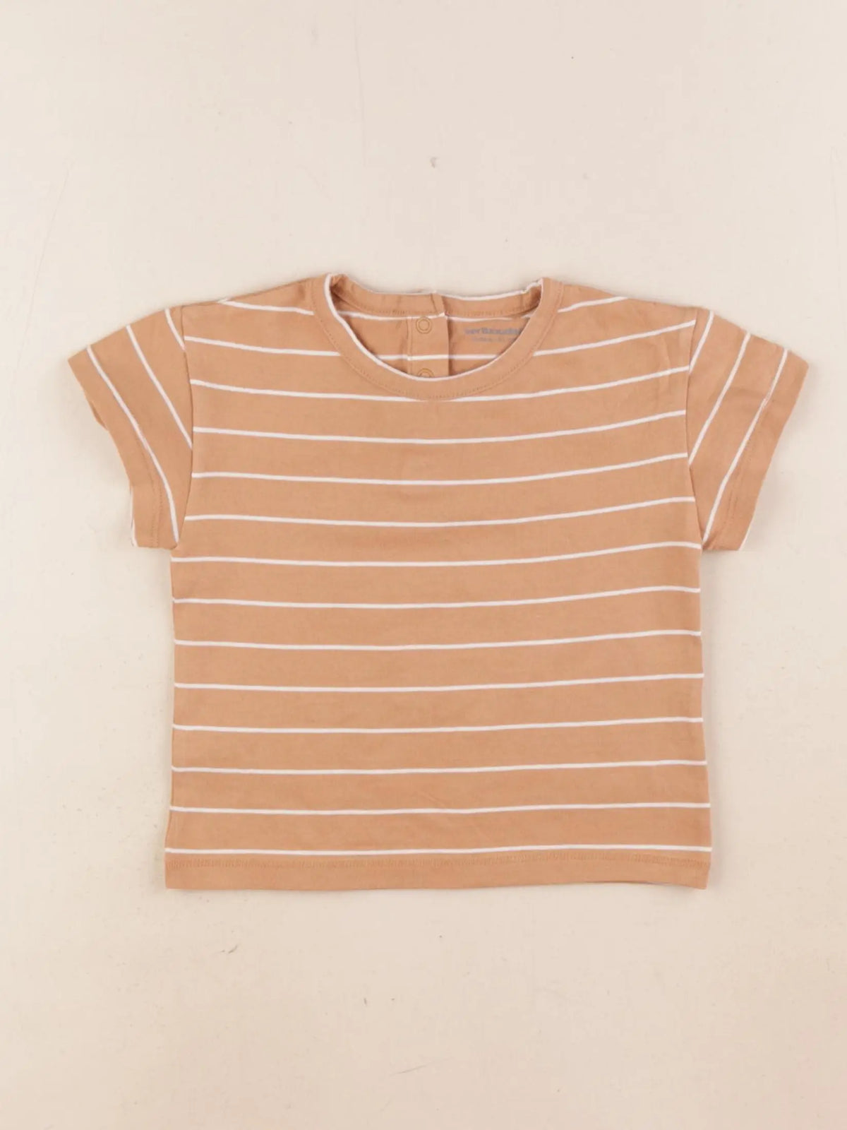 Vertbaudet - tee-shirt marron - 18 mois