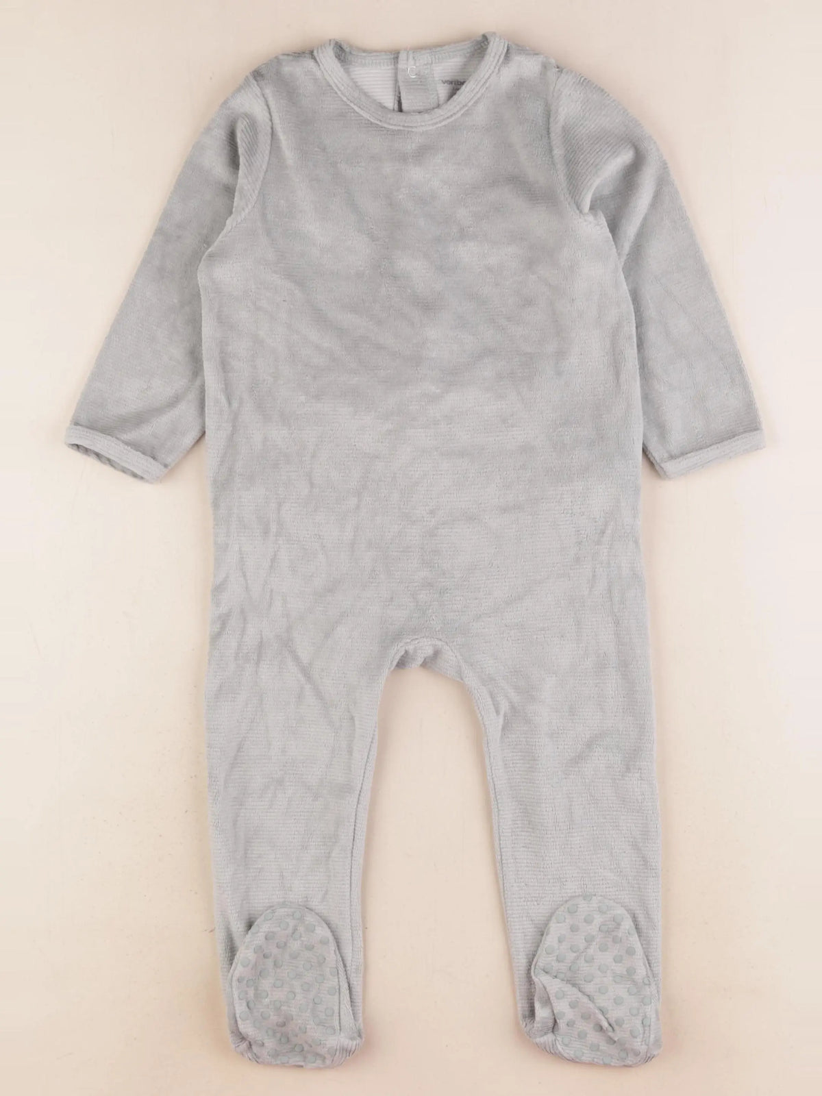 Vertbaudet - pyjama velours vert - 2 ans