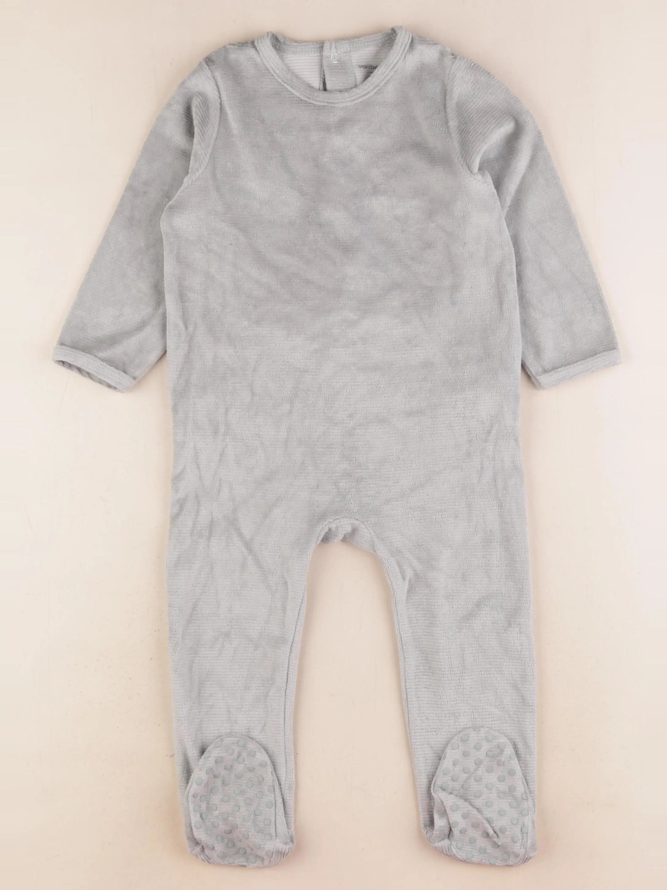 Vertbaudet - pyjama velours vert - 2 ans