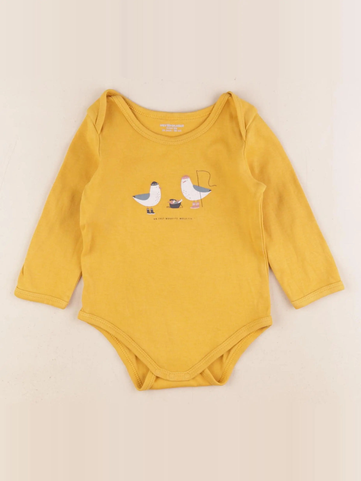 Vertbaudet - body jaune - 24 mois