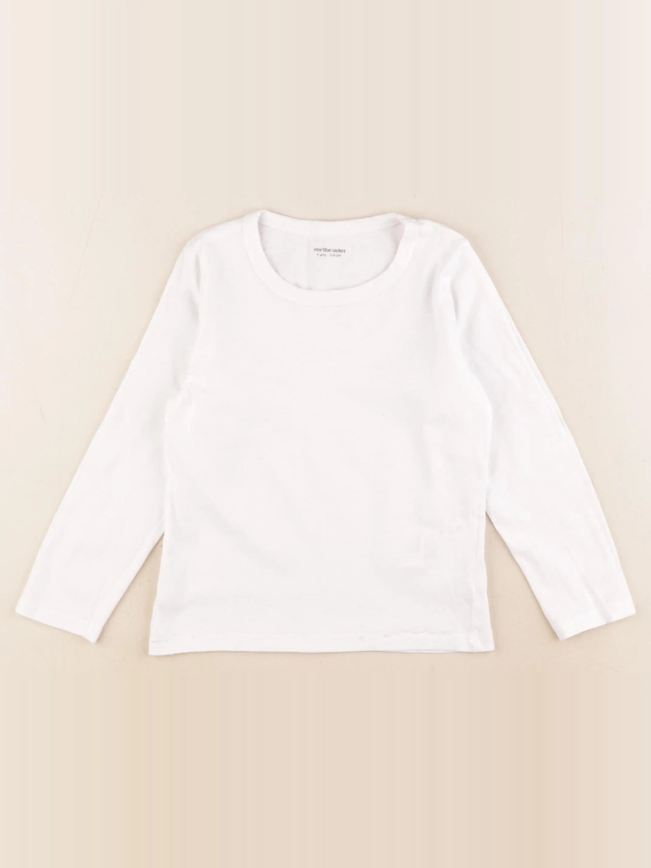 Vertbaudet - maillot de corps blanc - 4 ans