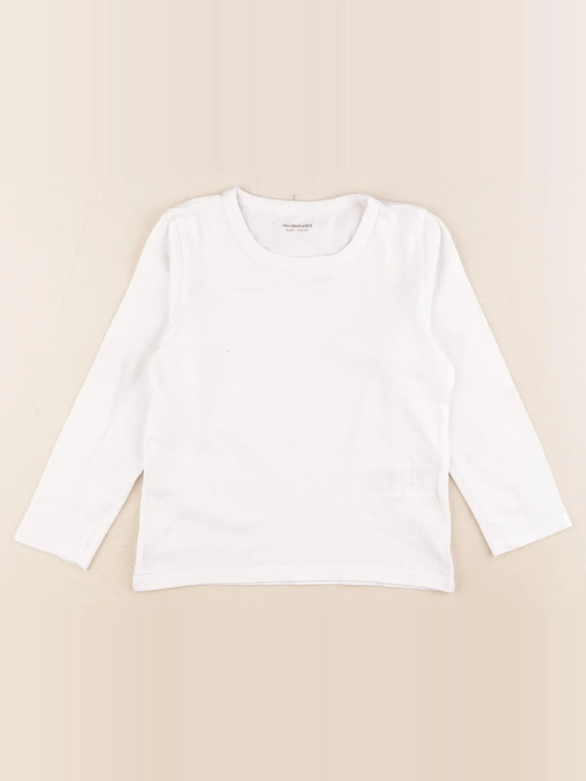 Vertbaudet - maillot de corps blanc - 4 ans