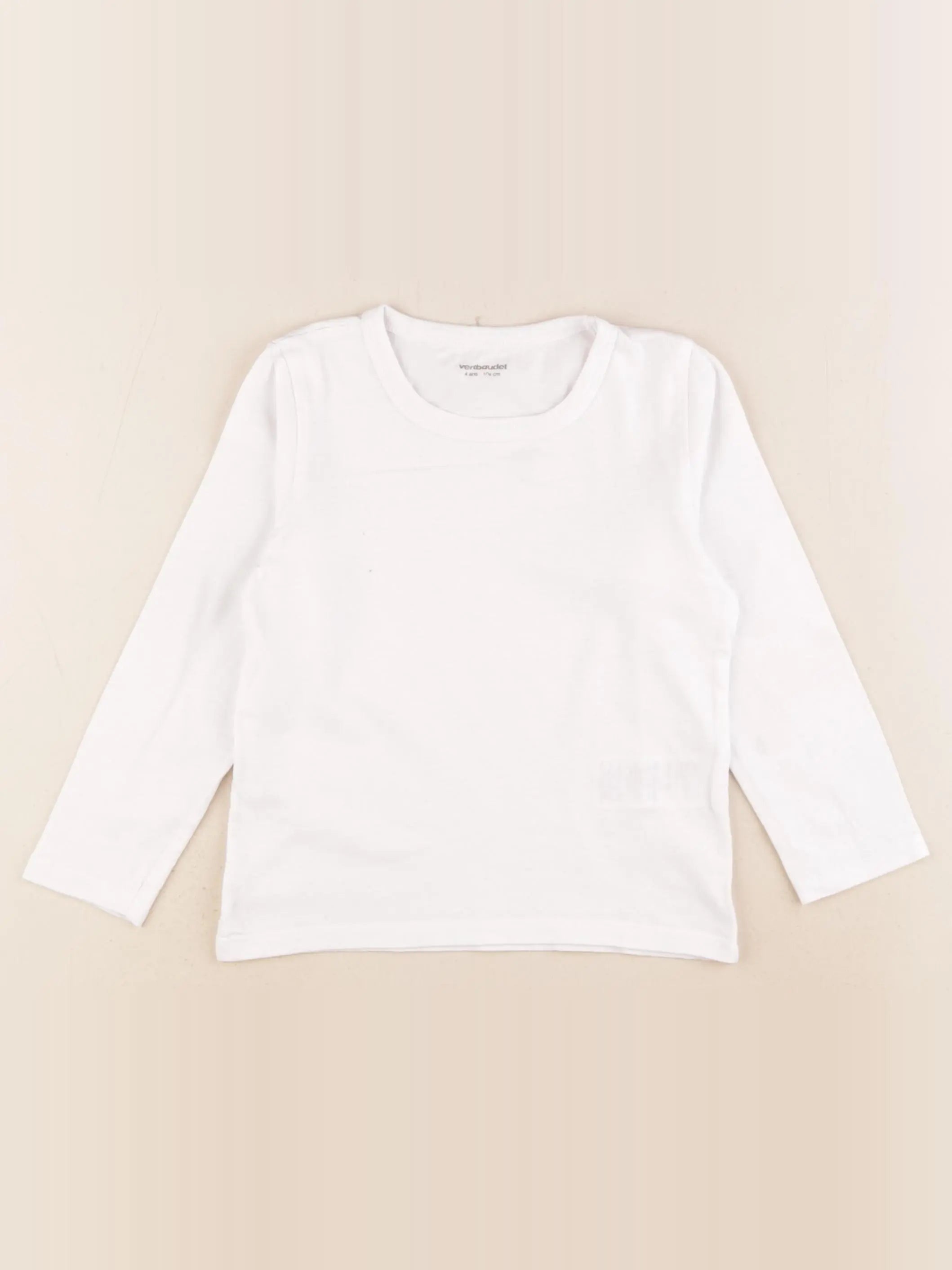 Vertbaudet - maillot de corps blanc - 4 ans