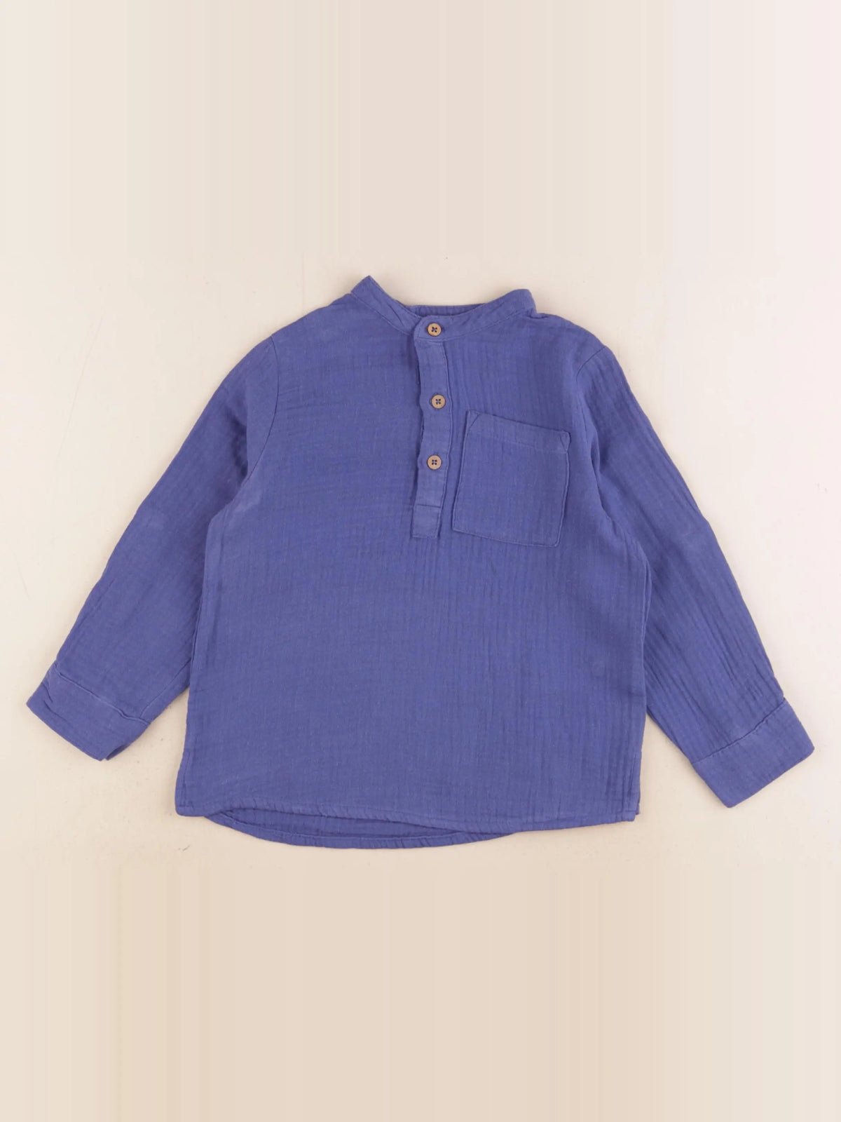 Vertbaudet - chemise bleu - 4 ans