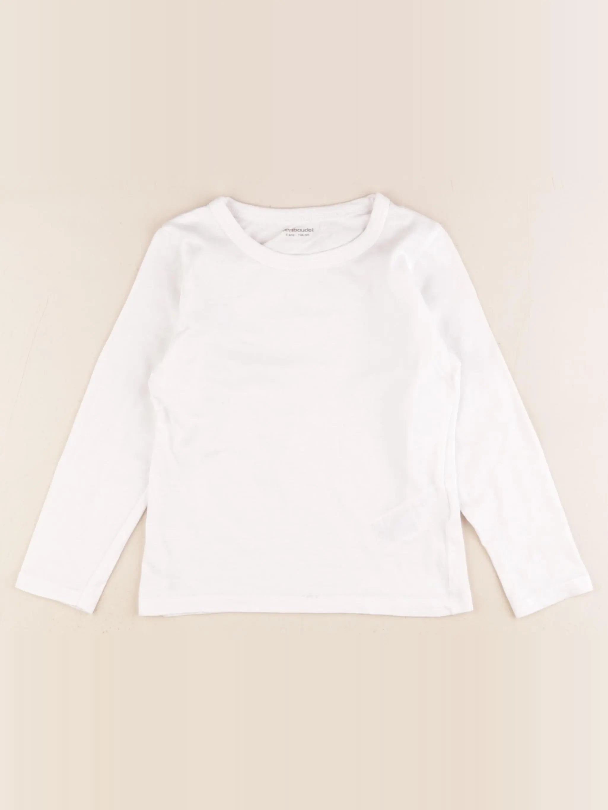 Vertbaudet - maillot de corps blanc - 4 ans
