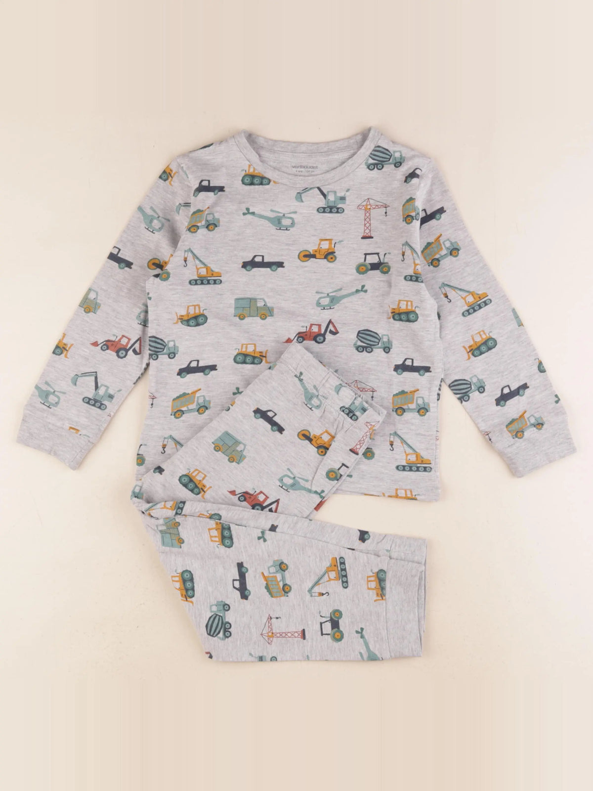 Vertbaudet - pyjama coton gris - 4 ans