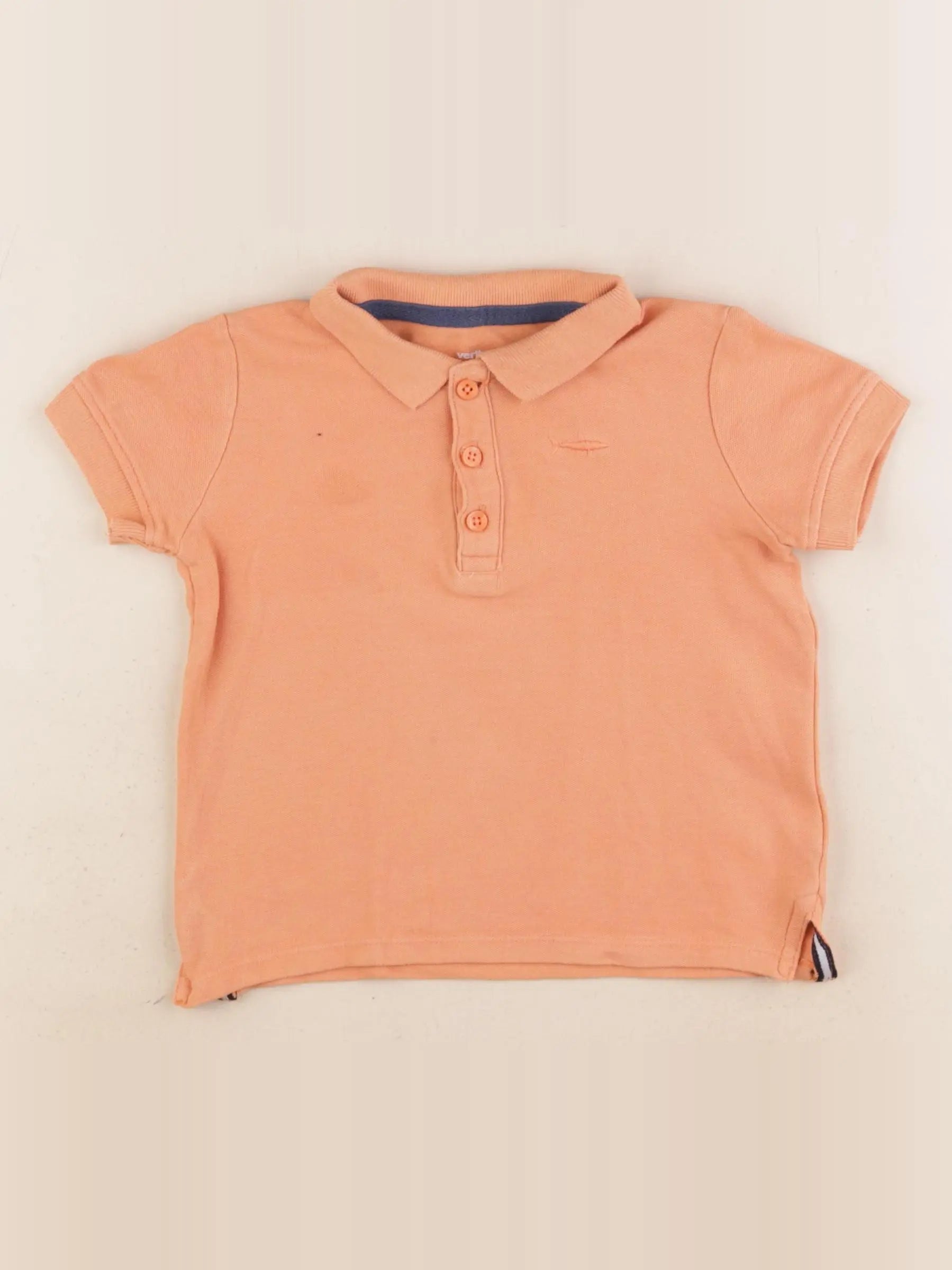 Vertbaudet - polo orange - 3 ans