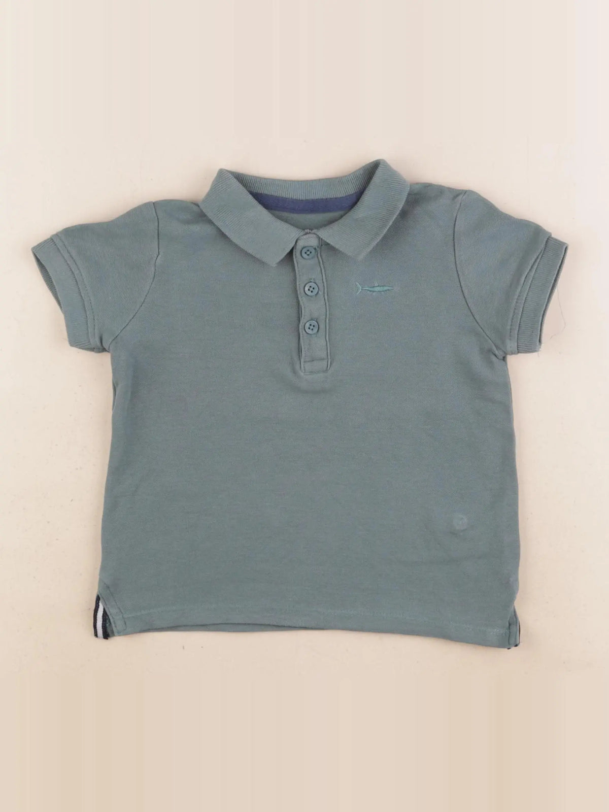 Vertbaudet - polo vert - 3 ans