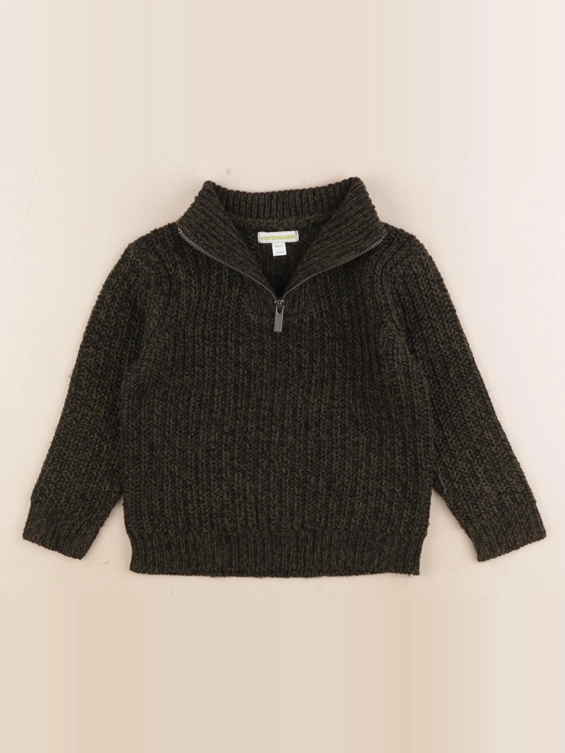 Vertbaudet - pull vert - 3 ans
